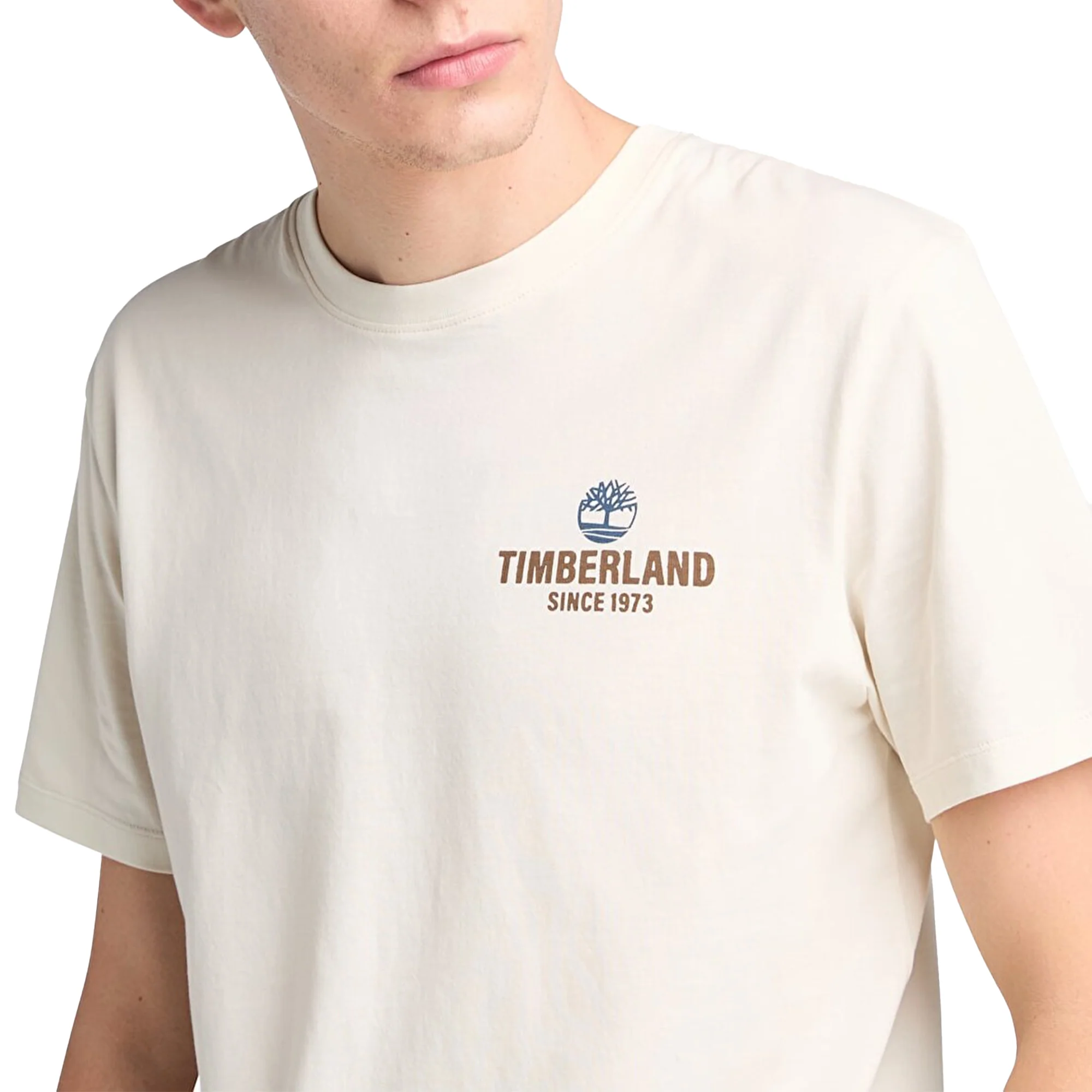 Timberland Work Inspired Back Graphic Tee Vintage White - Image 3