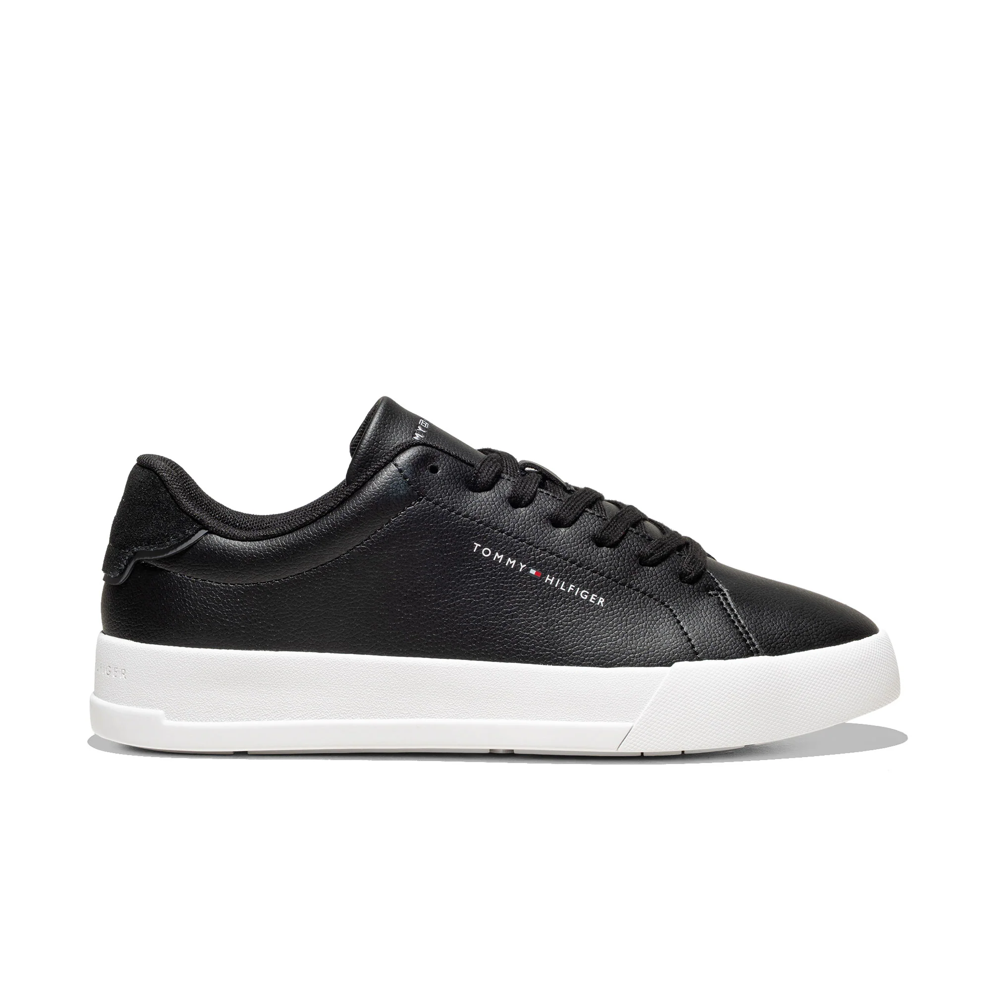 Tommy Hilfiger Court Leather Detail Essential Black