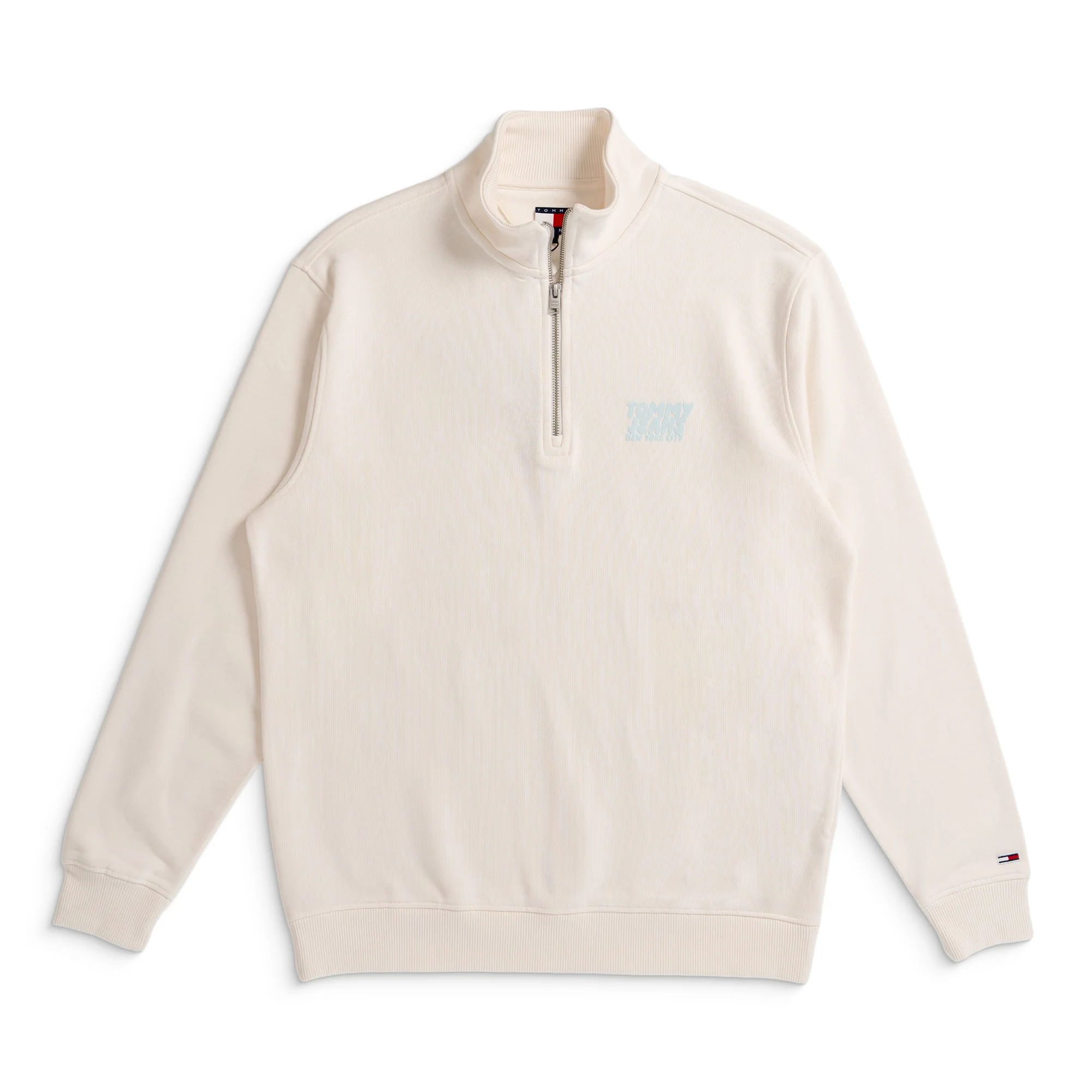 Tommy Jeans Bubble Logo Back Graphic Quarter Zip Sweatshirt