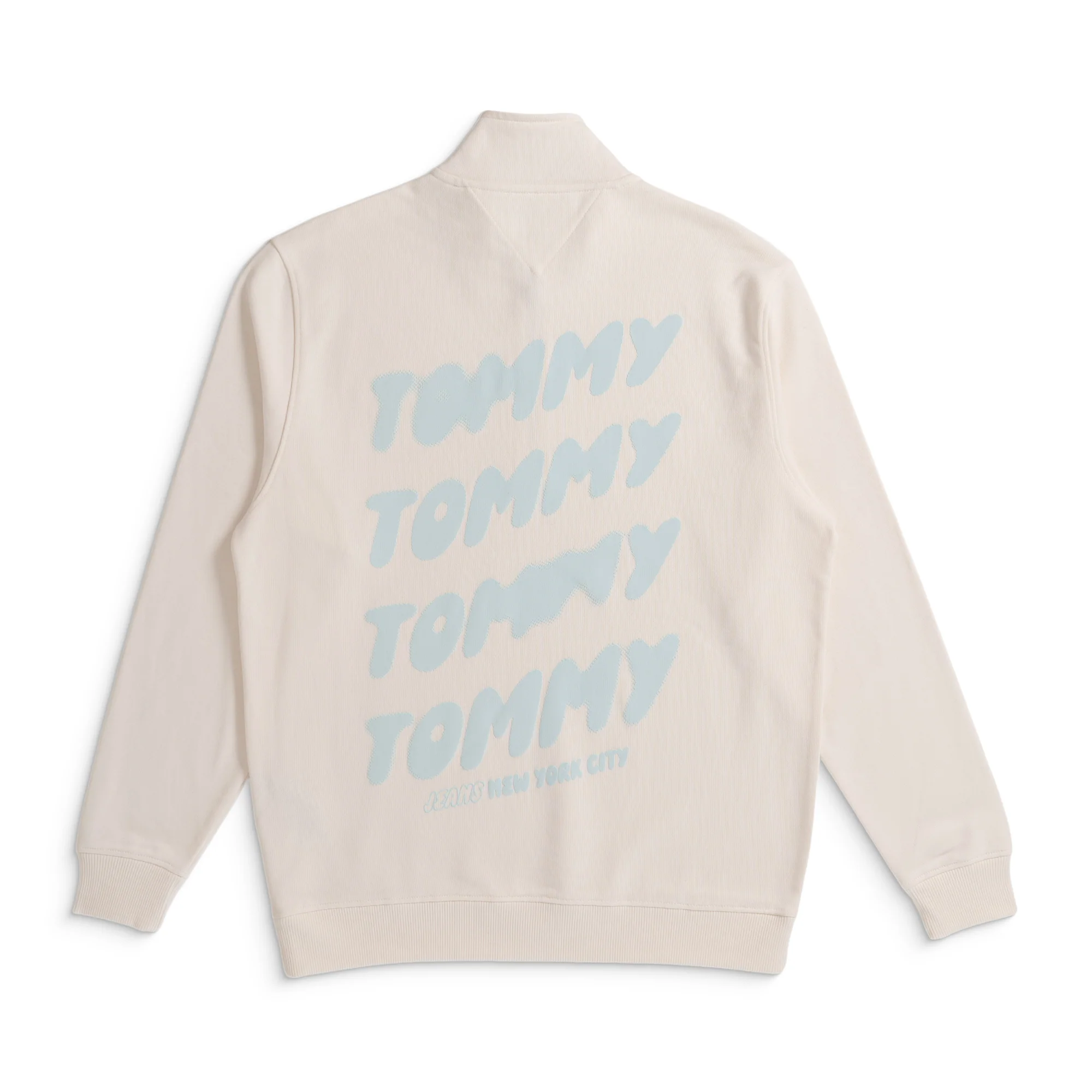 Tommy Jeans Bubble Logo Back Graphic Quarter Zip Sweatshirt - Image 2