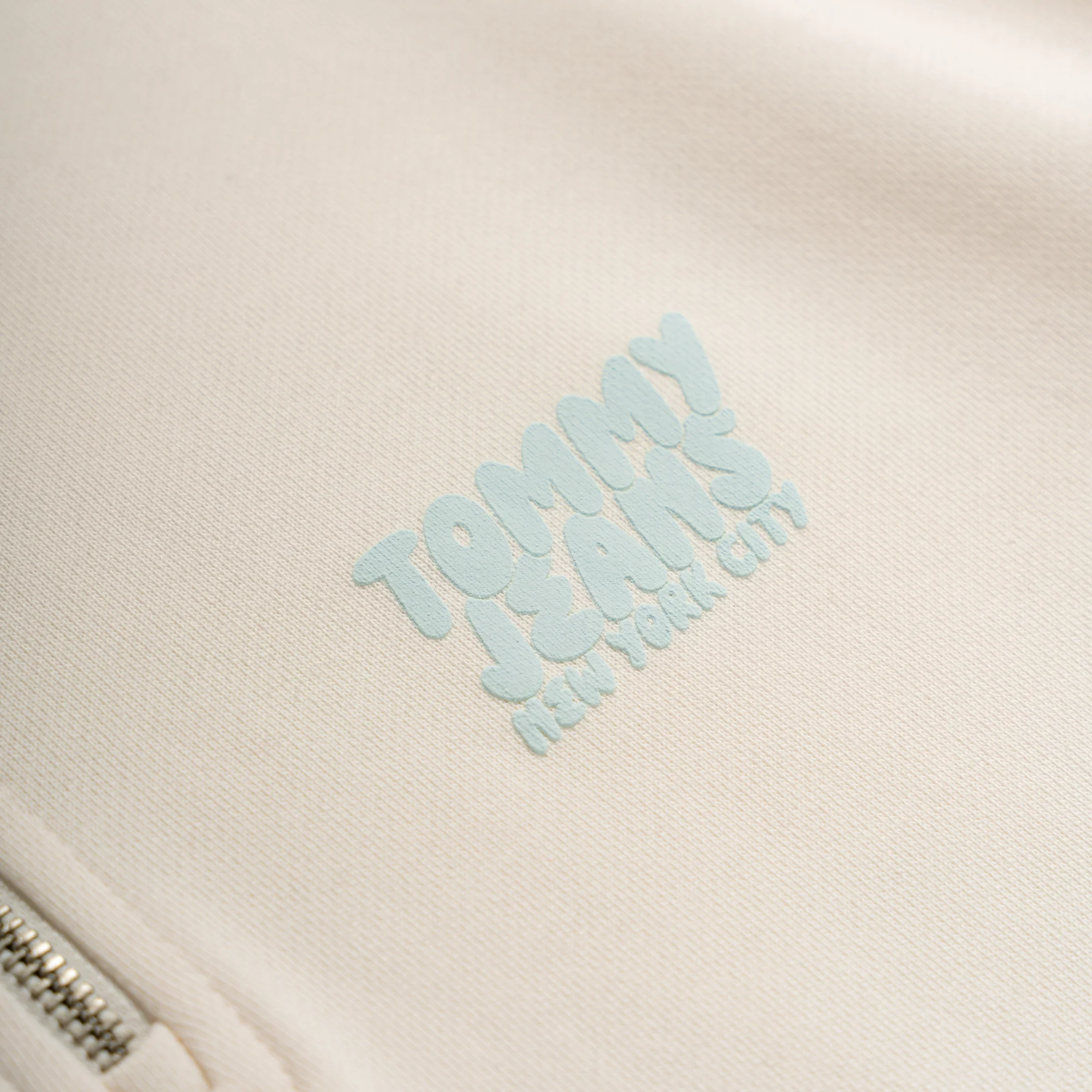 Tommy Jeans Bubble Logo Back Graphic Quarter Zip Sweatshirt - Image 3