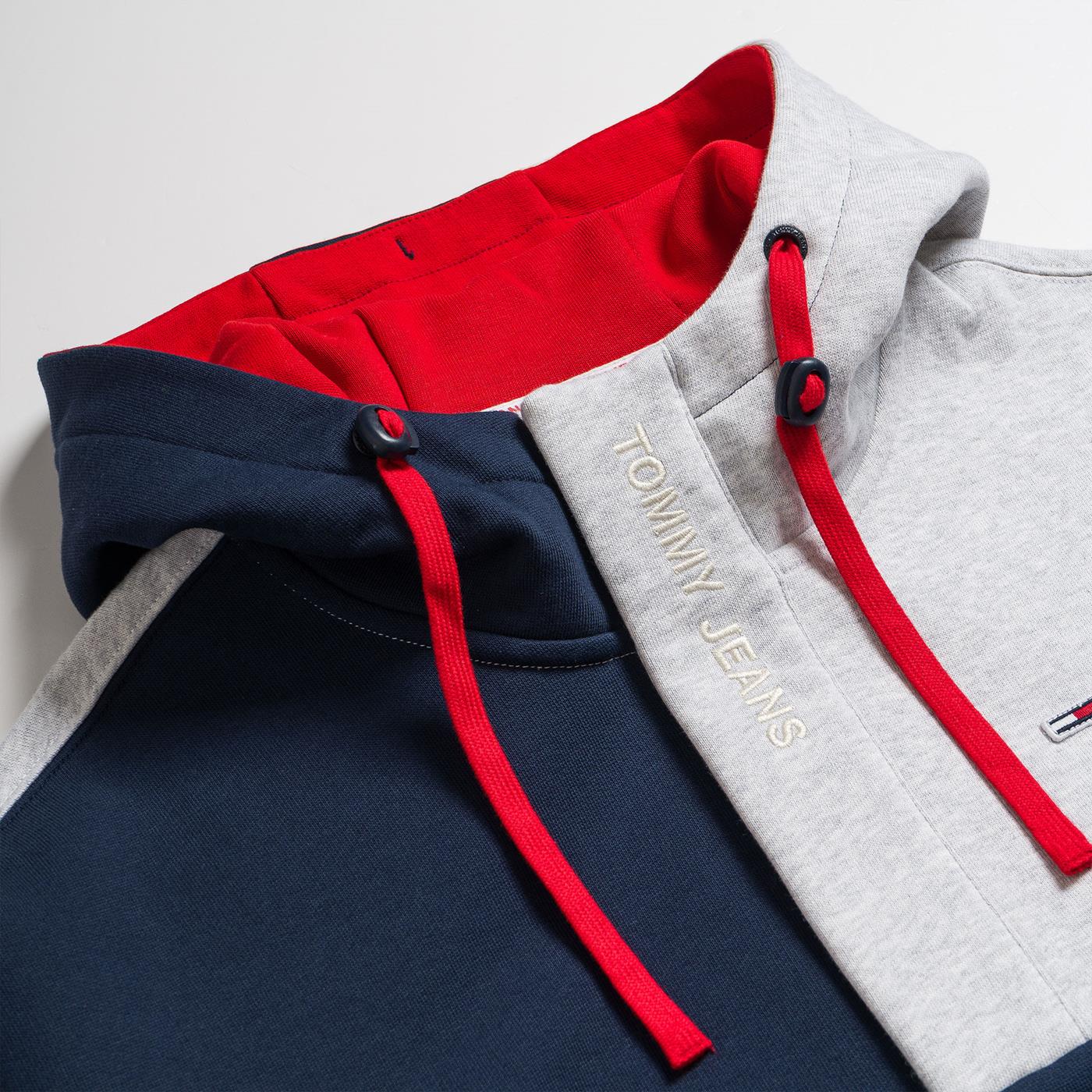 Tommy Jeans Colorblock Hoodie Twilight Navy - Image 2