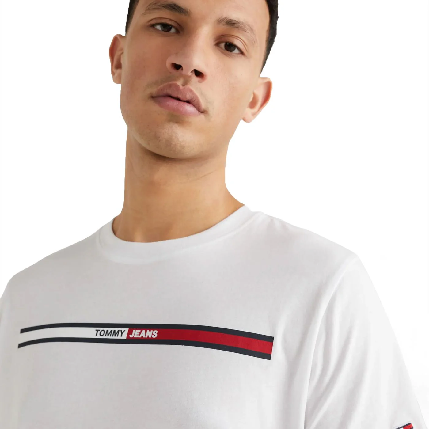 Tommy Jeans Essential Flag Tee White - Image 2