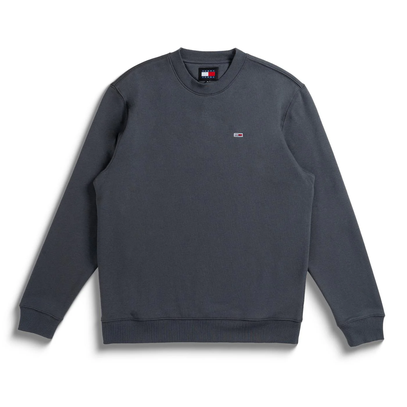 Tommy Jeans Reg S Flag Crew New Charcoal