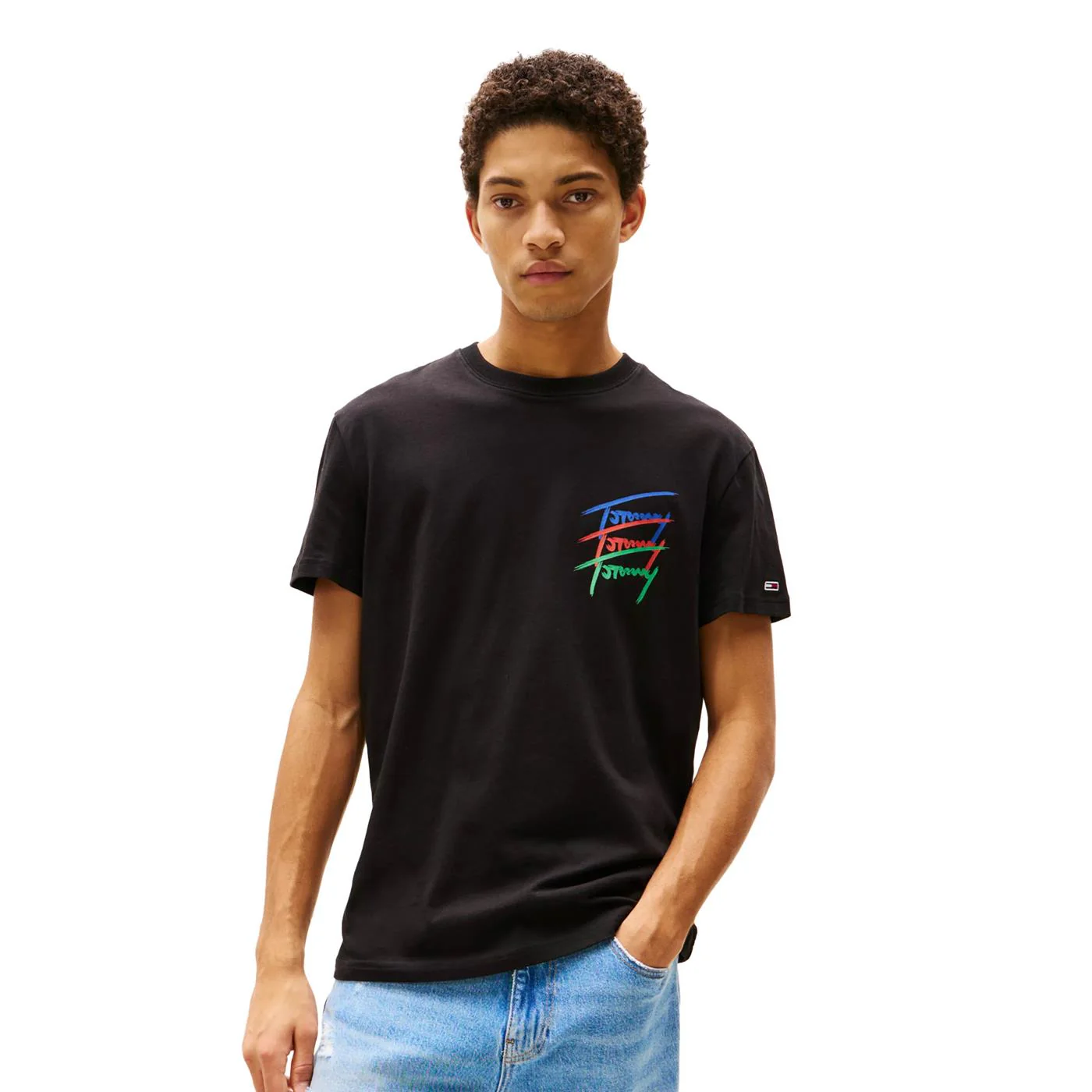Tommy Jeans Regular Twisted Signature Tee Black
