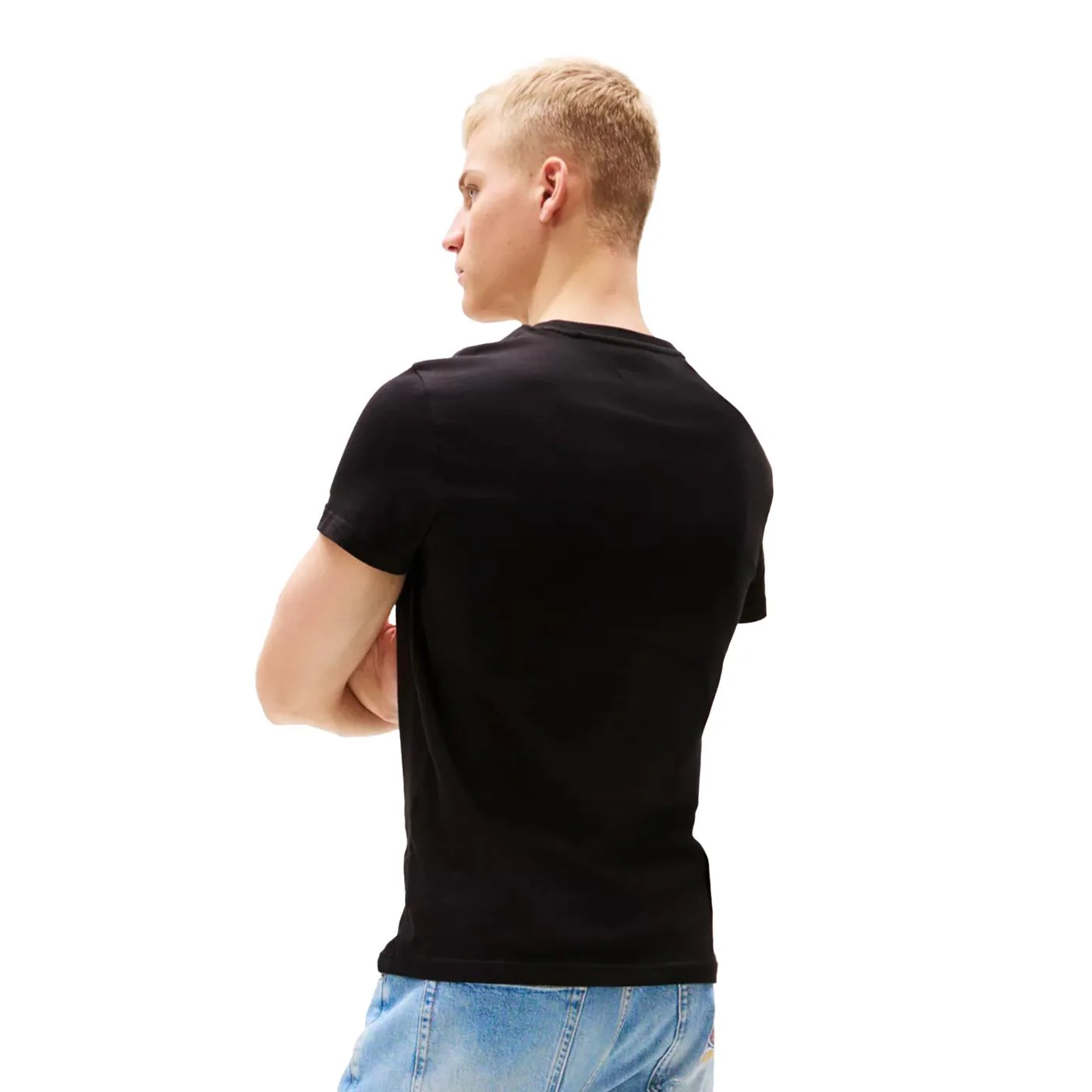 Tommy Jeans Slim Bubble Print Tee Black - Image 2