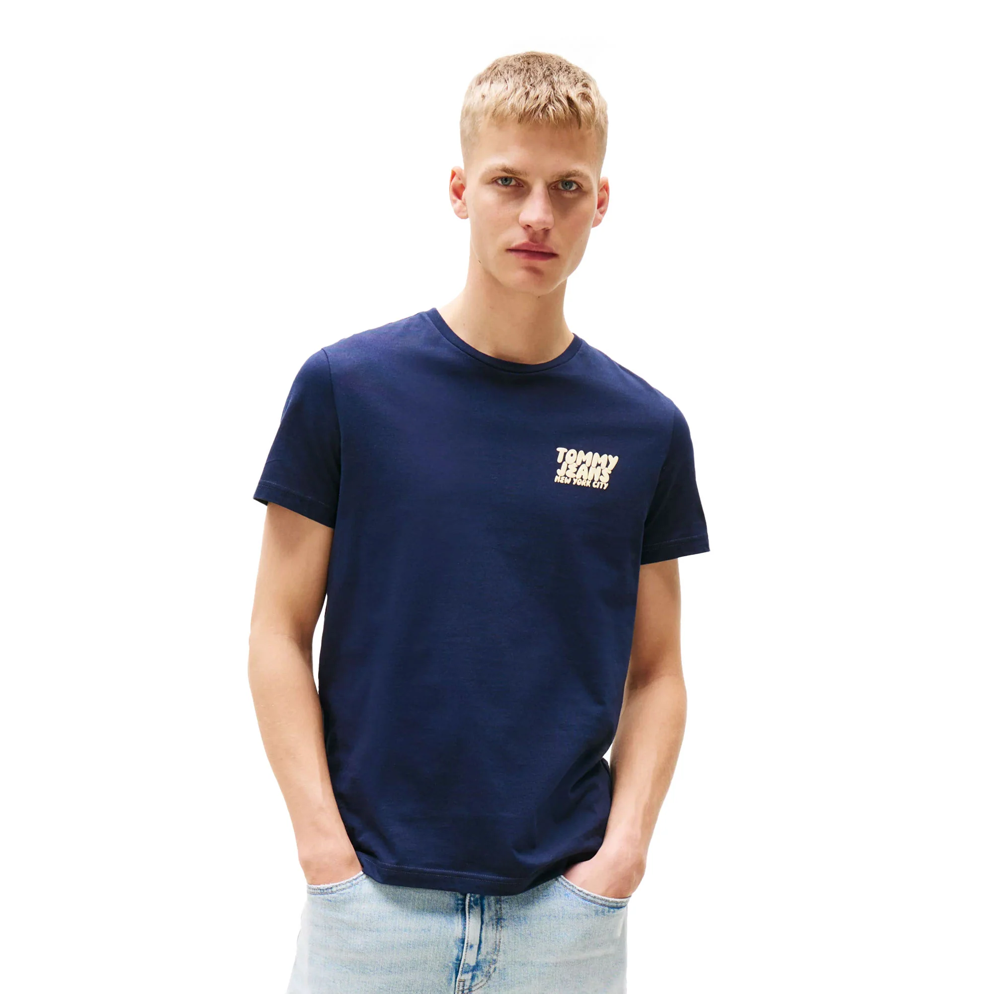 Tommy Jeans Slim Bubble Print Tee Dark Night Navy