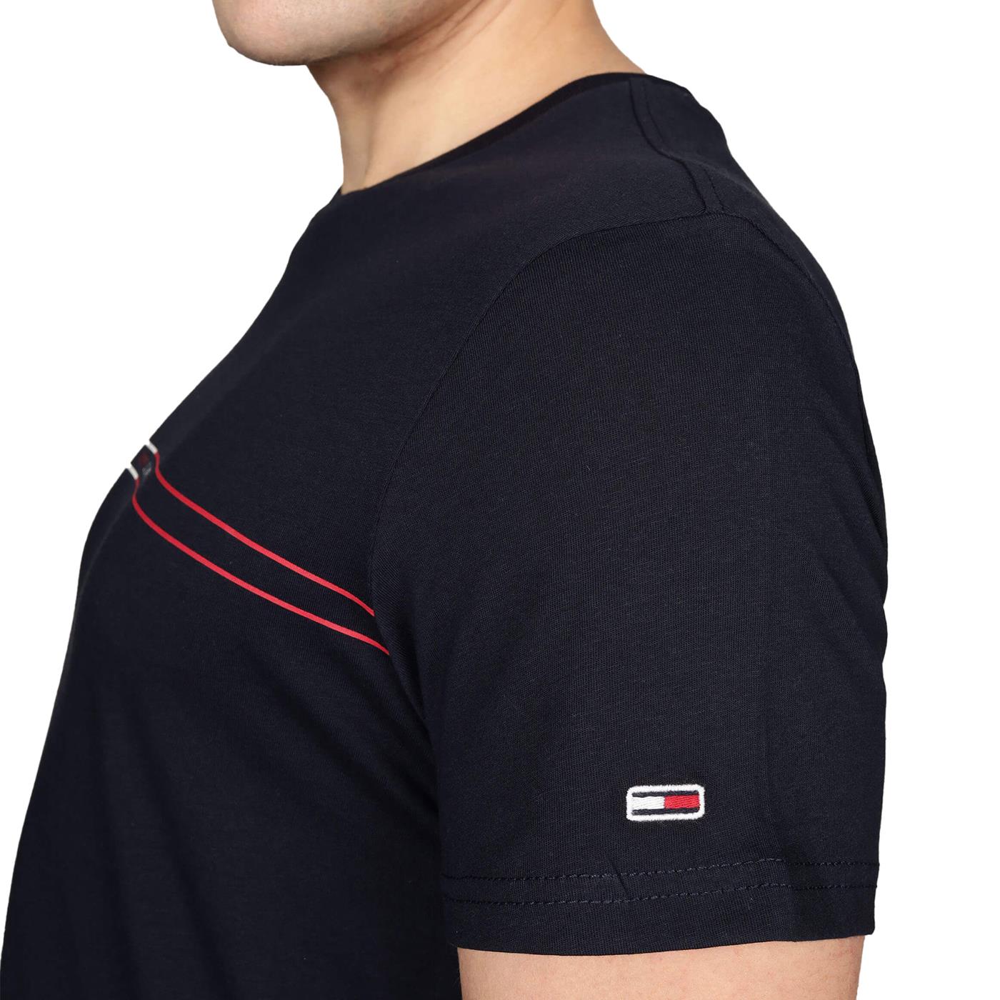 Tommy Jeans Slim Entry Graphic Tee Dark Night Navy - Image 4