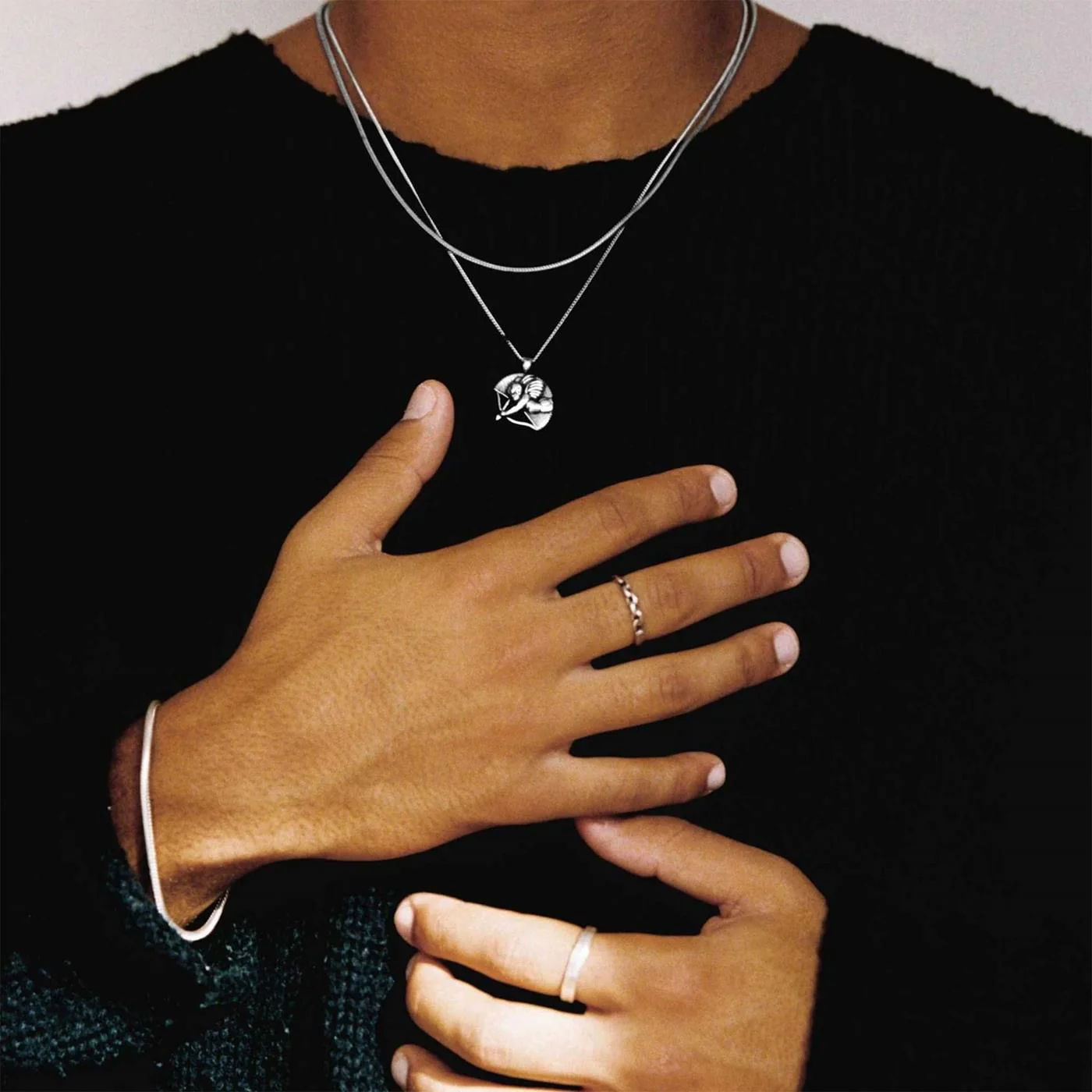 TwoJeys Cupid Necklace Silver - Image 4