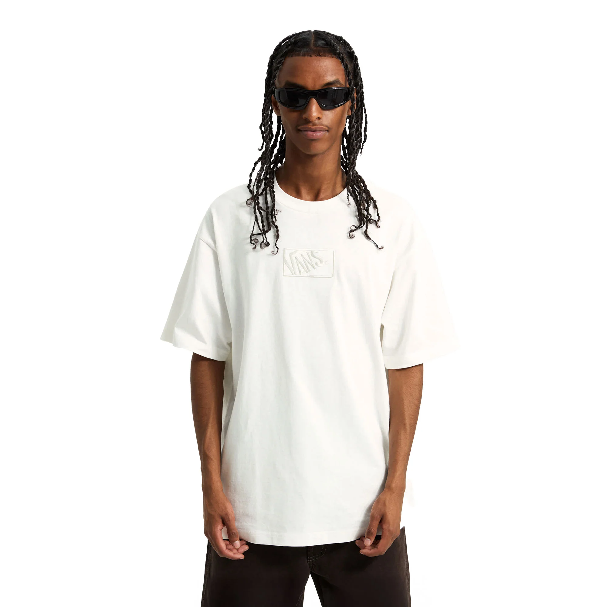 Vans Blocked Box Loose SS Tee Marshmallow