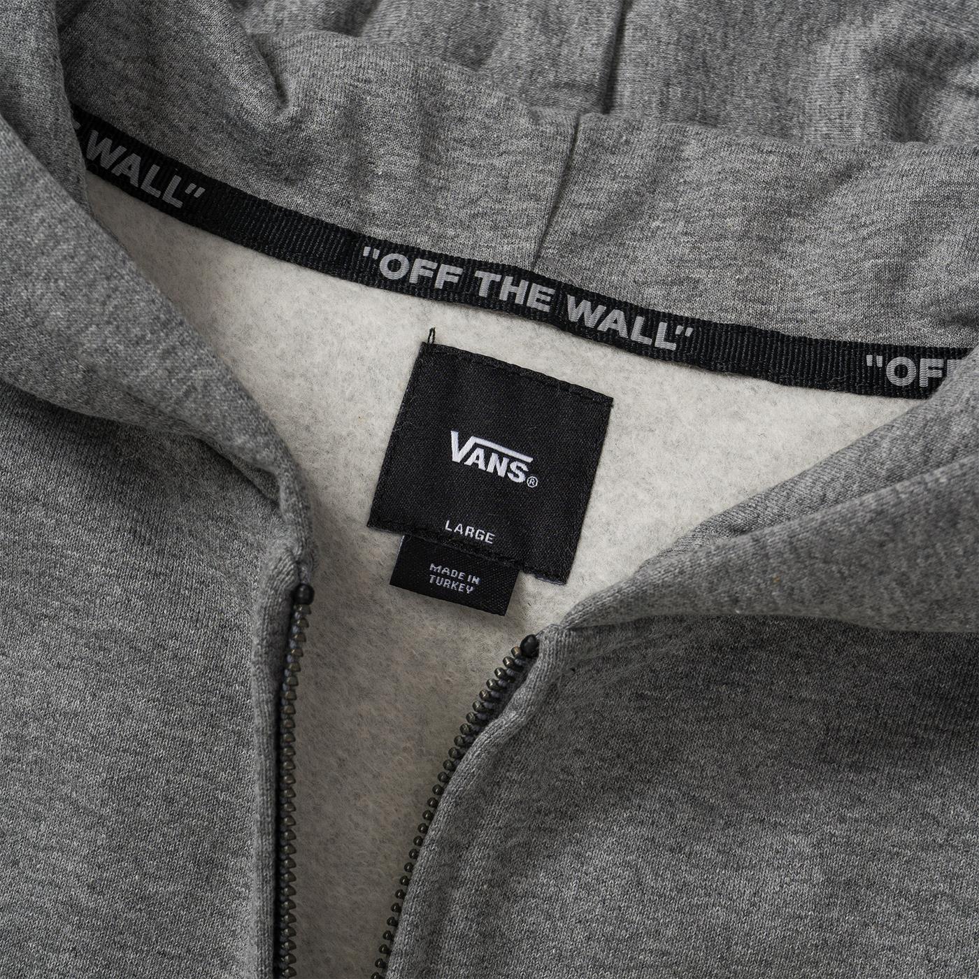 Vans Boys FZ Hoodie Dark Grey Heather - Image 3