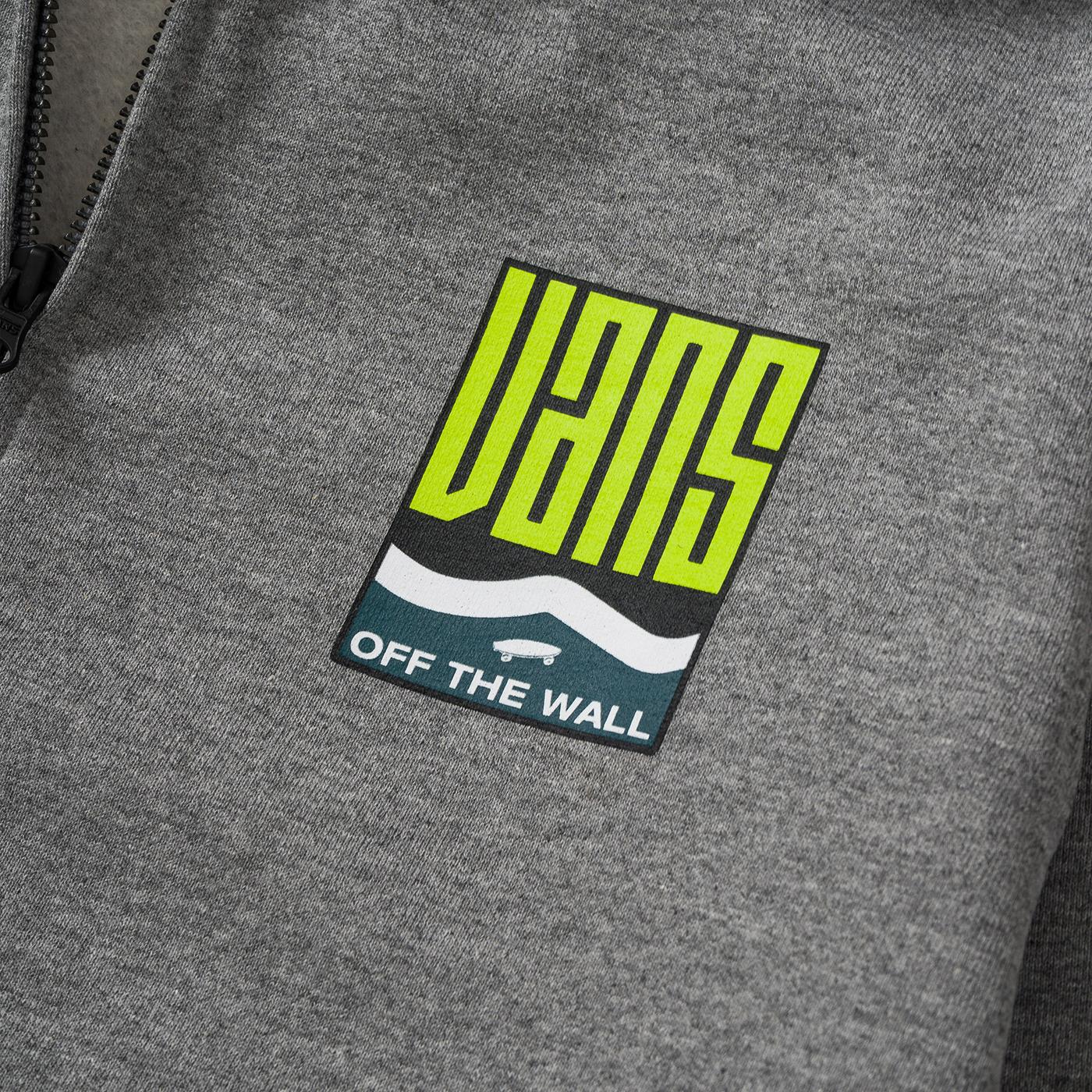 Vans Boys FZ Hoodie Dark Grey Heather - Image 4