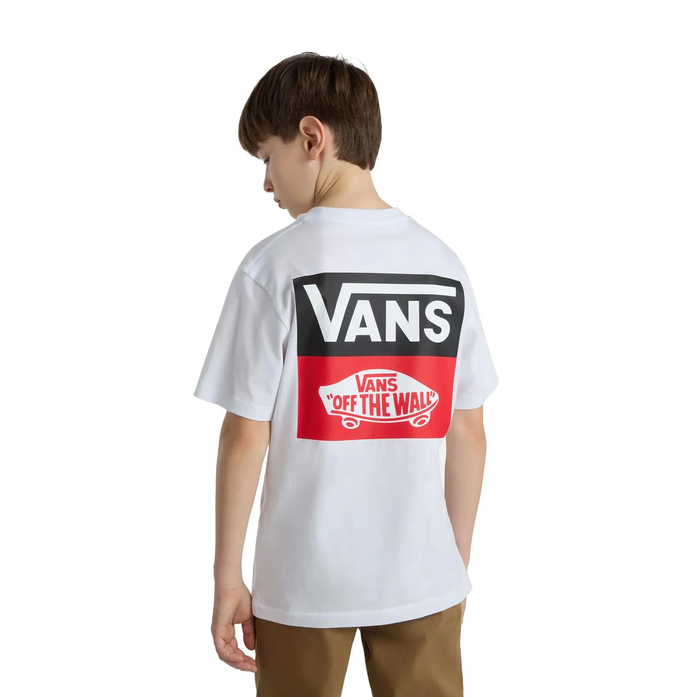 Vans Boys OG Logo SS T-Shirt White - Image 2