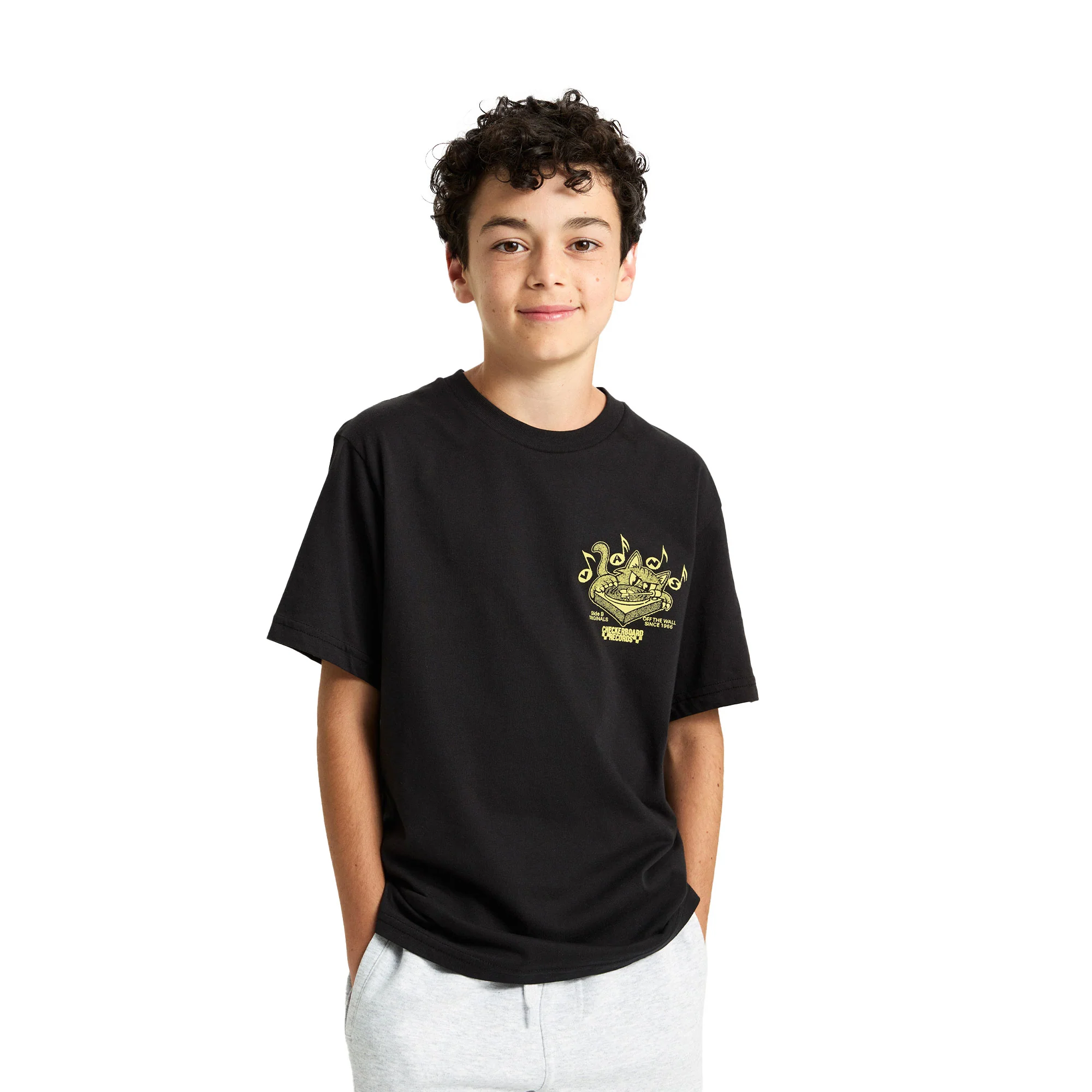 Vans Boys Scratched Records SS Tee Black