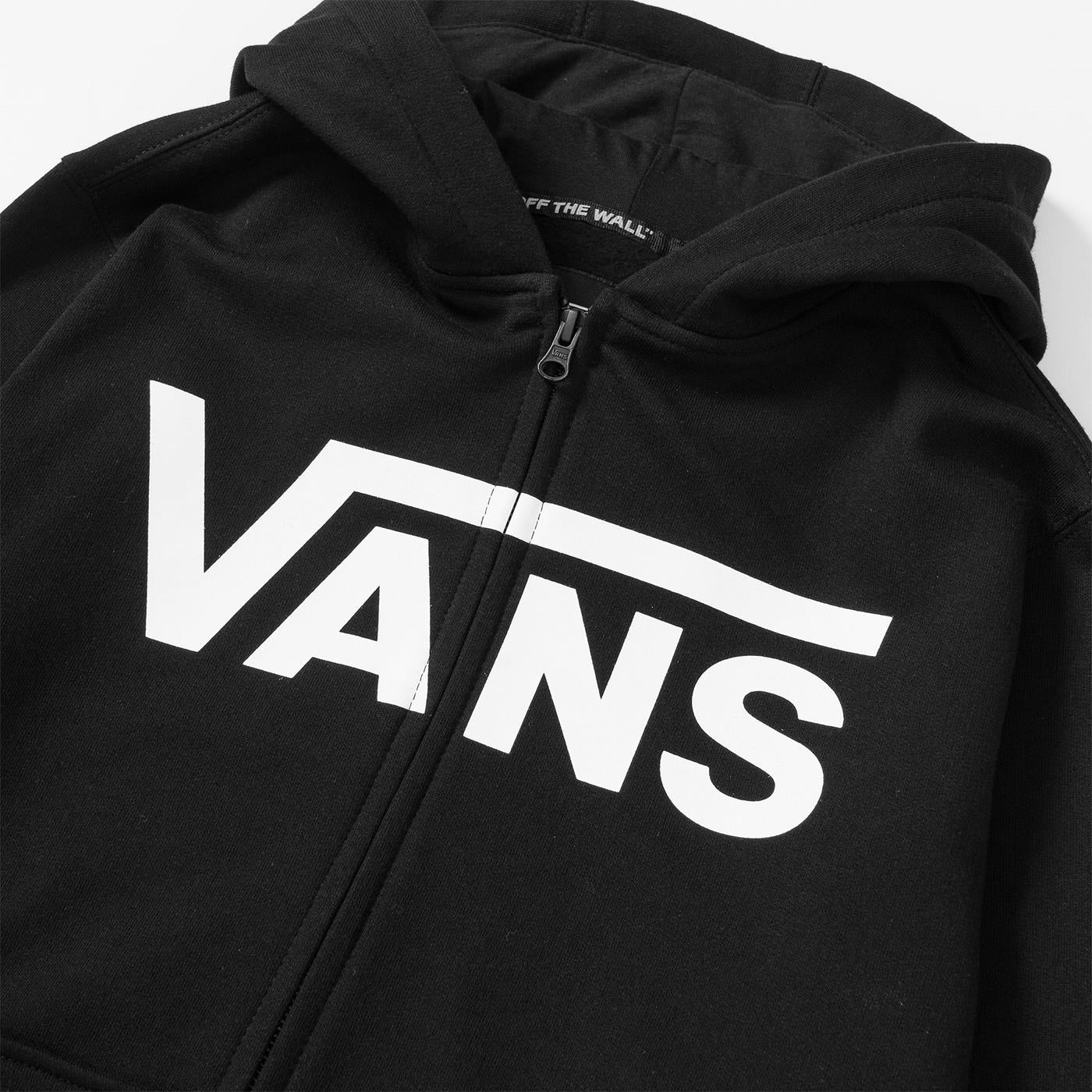 Vans Boys Vans Classic Zip PO Black/White - Image 2