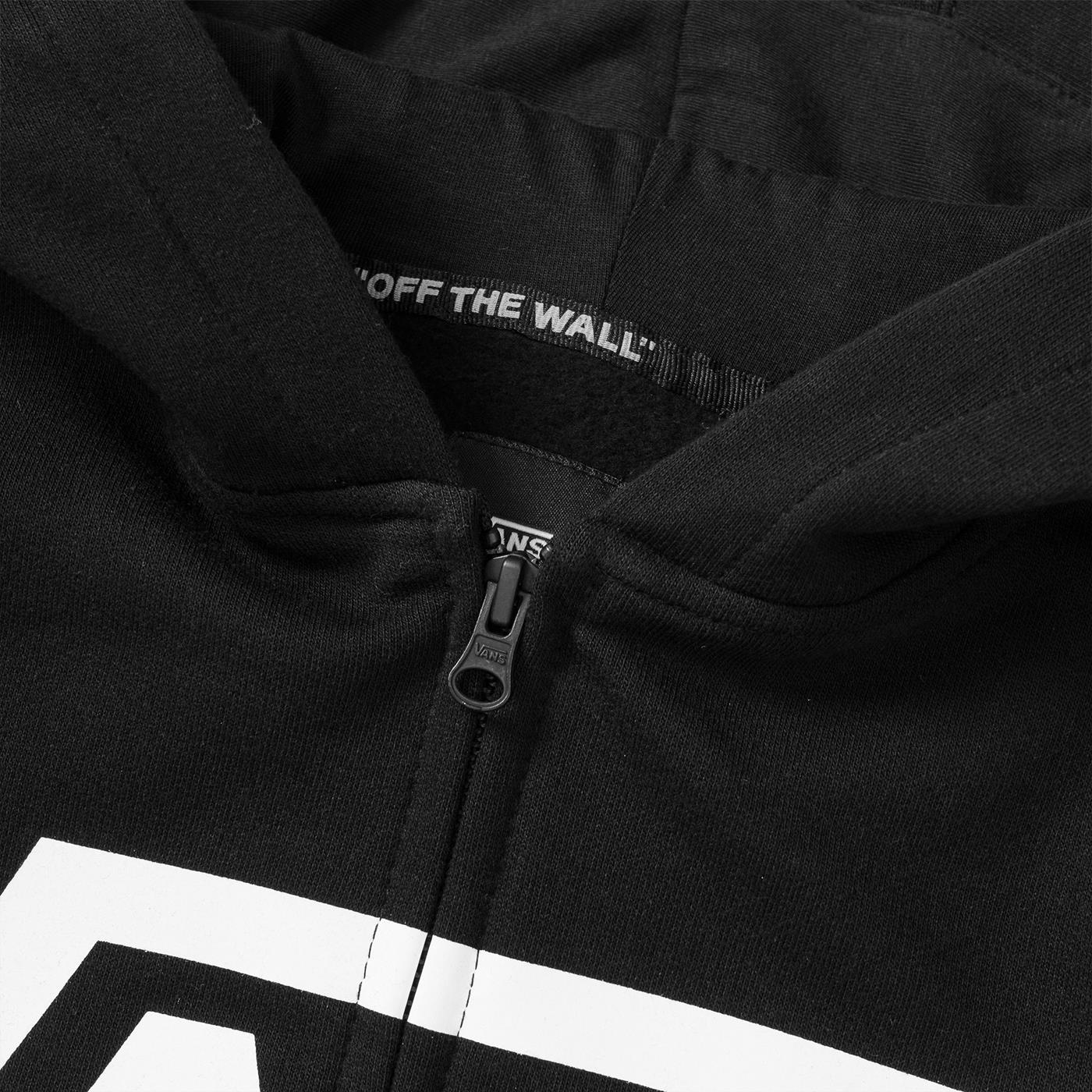 Vans Boys Vans Classic Zip PO Black/White - Image 3