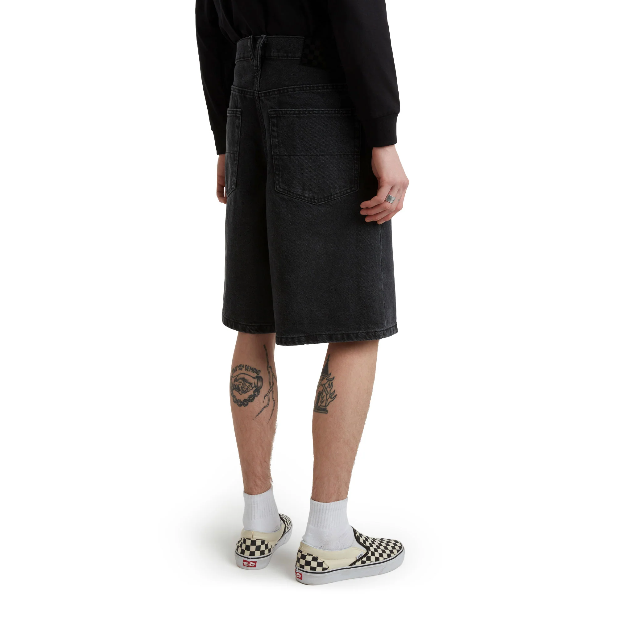 Vans Check-5 Baggy Denim Short Washed Black - Image 2