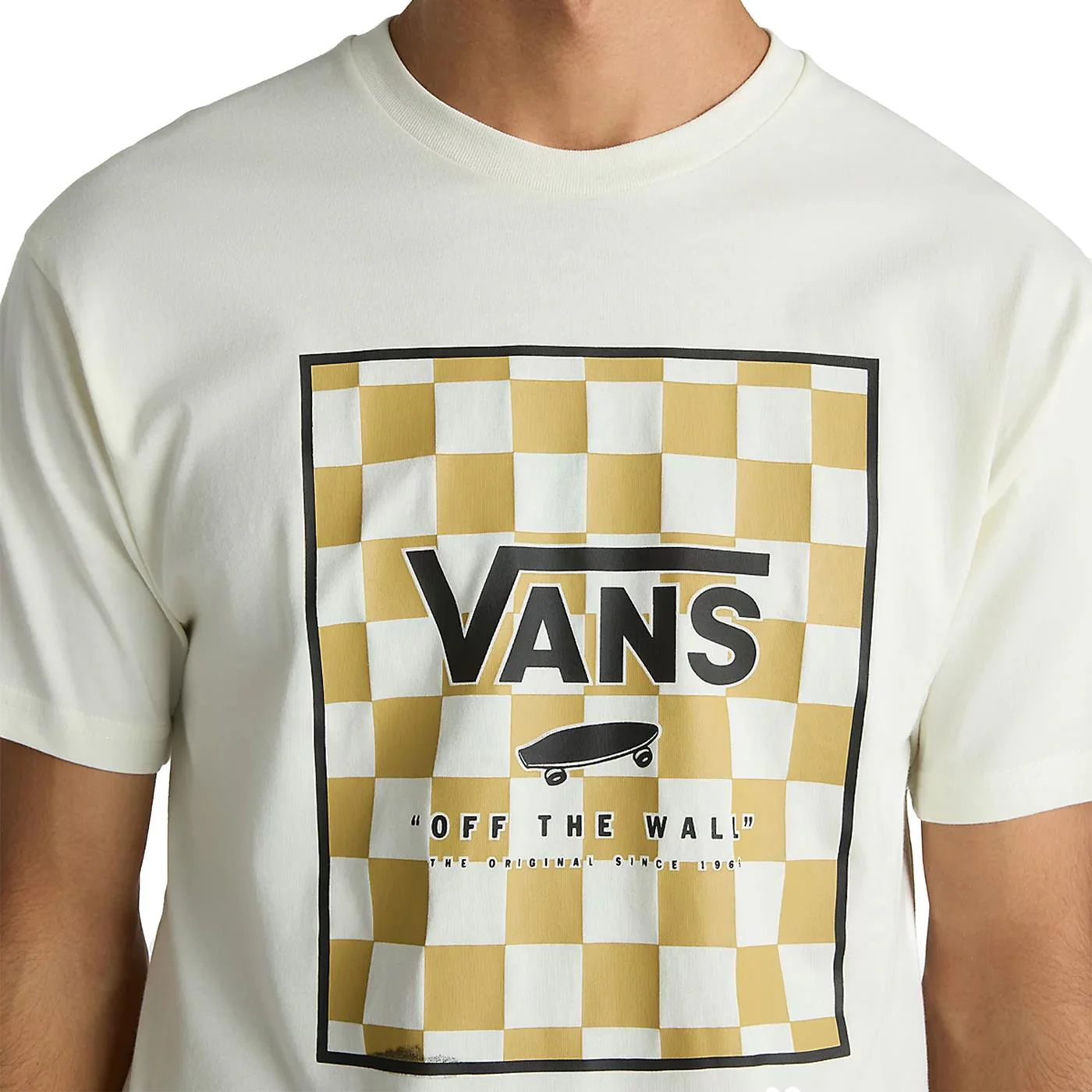 Vans Classic Print Box Tee Marshmallow/Black - Image 3