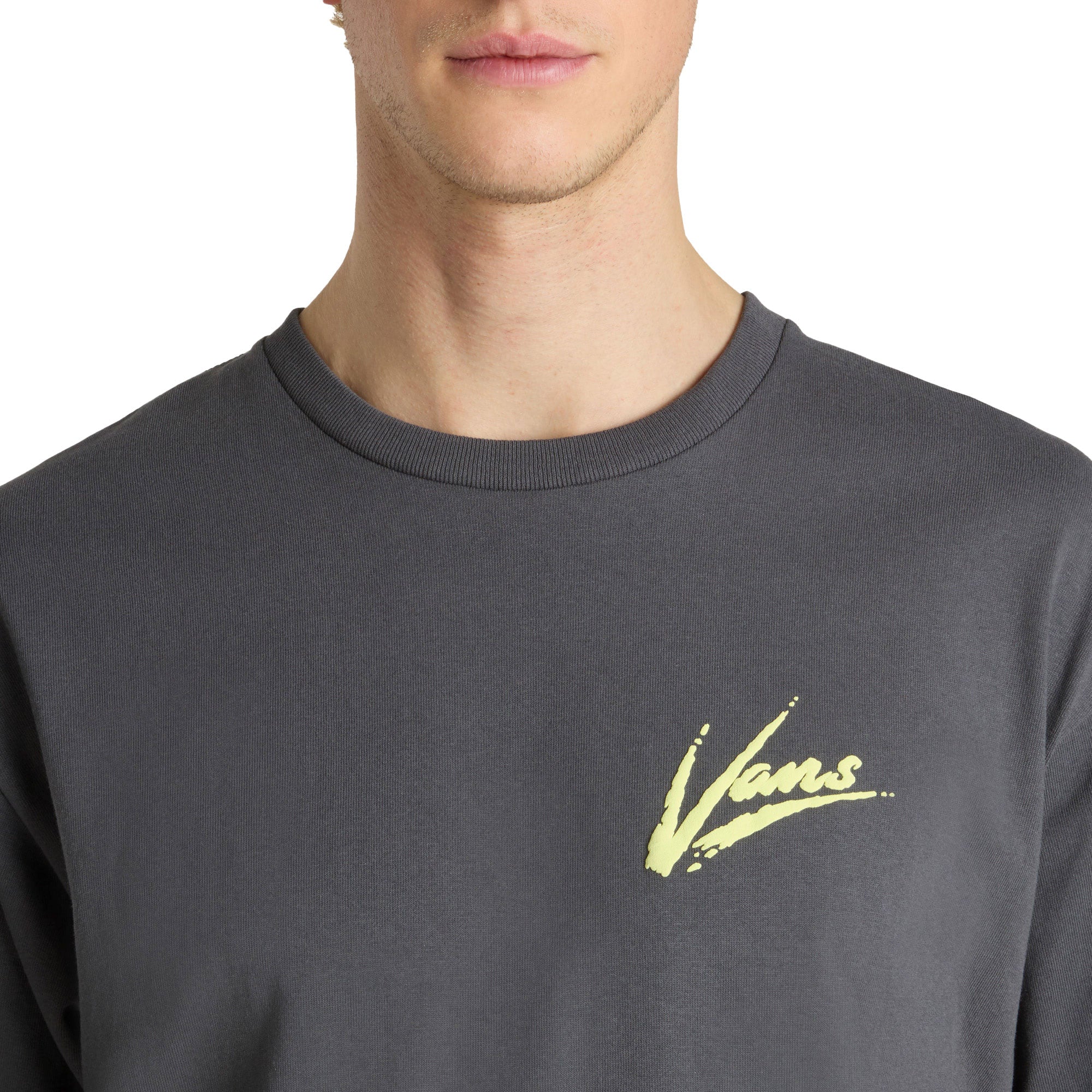 Vans Dettori Loose SS Tee Asphalt/Shadow Lime - Image 3