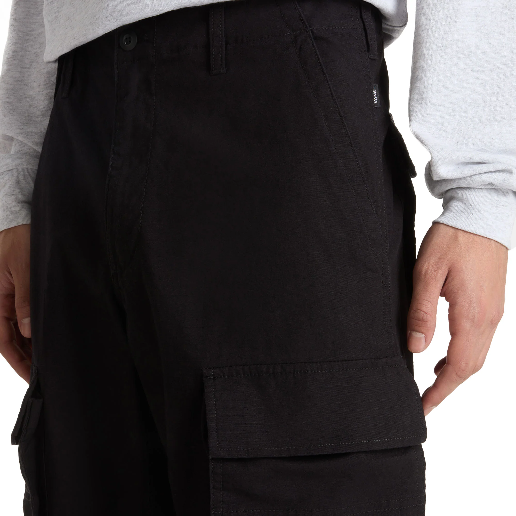 Vans Fatigue Cargo Loose Tapered Ripstop Pant Black - Image 3