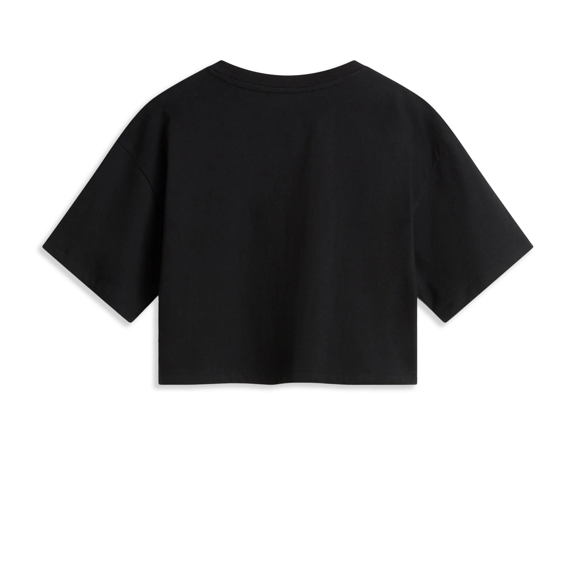 Vans Grinning Face SS Relax Crop Tee Black - Image 2