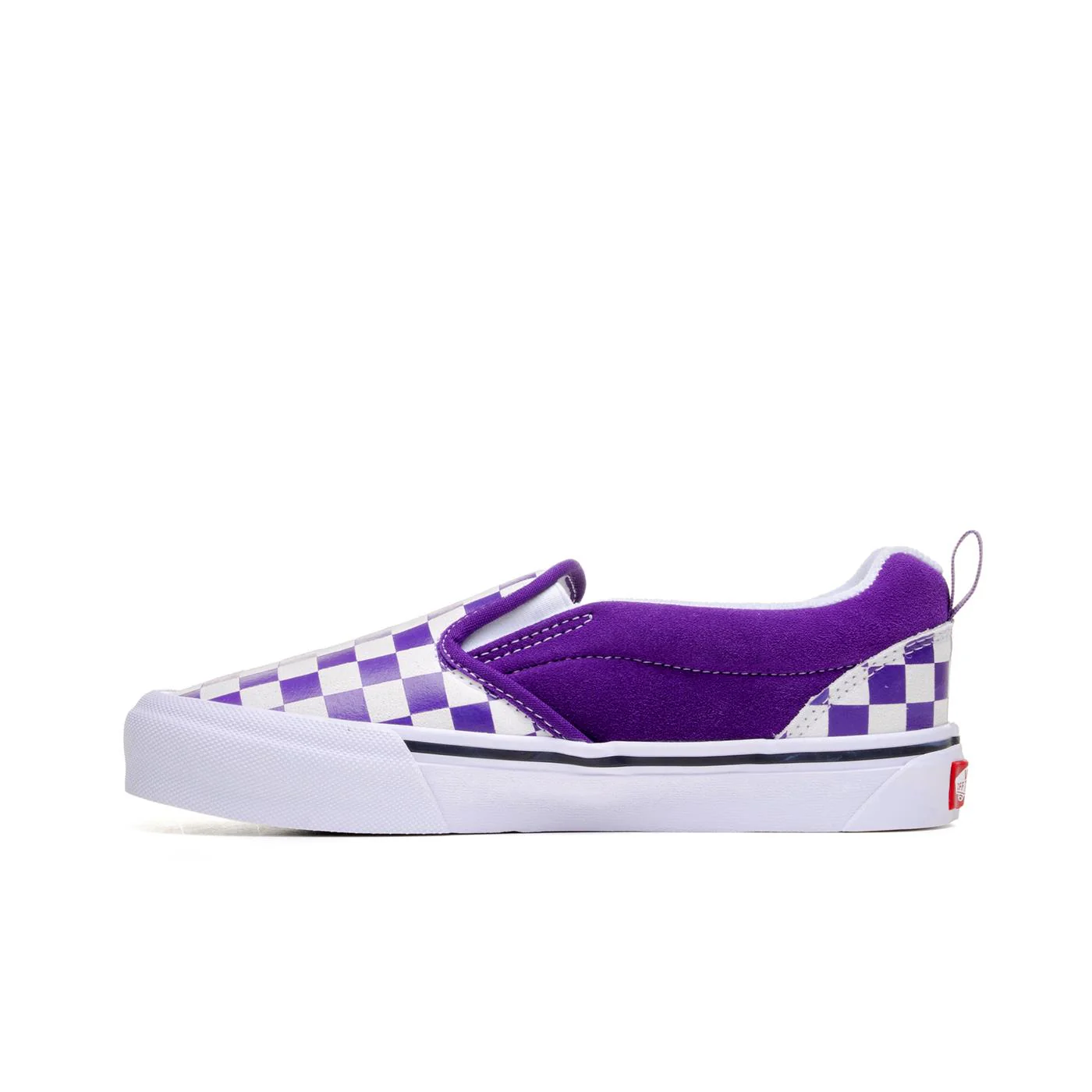 Vans Knu Slip Checkerboard Purple/White - Image 2
