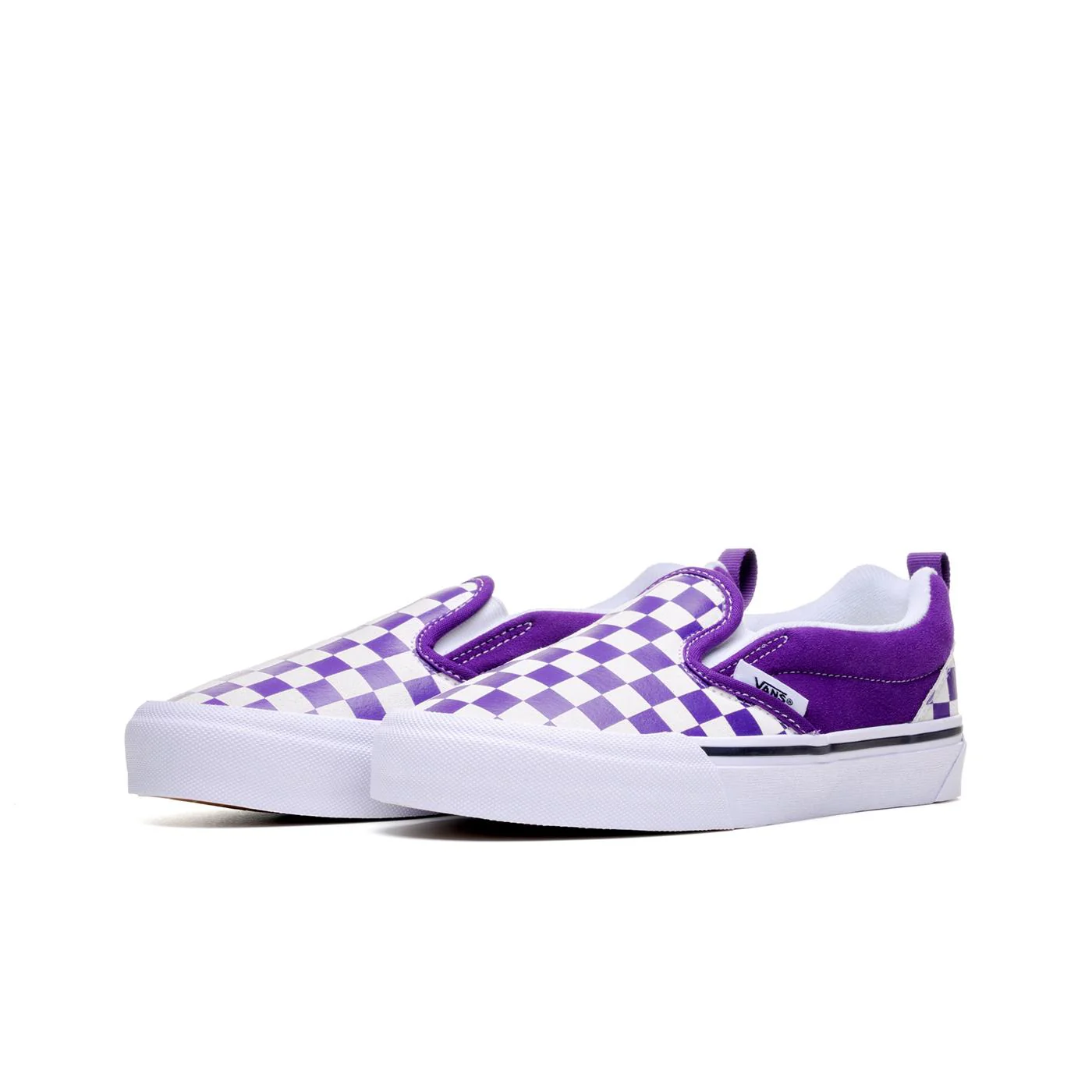 Vans Knu Slip Checkerboard Purple/White - Image 3
