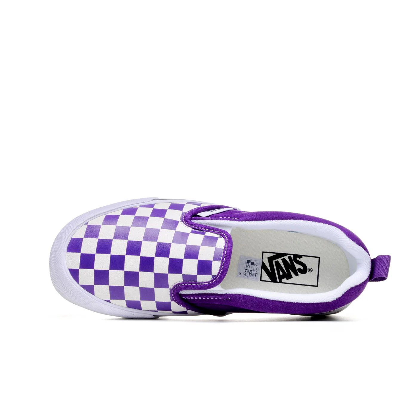 Vans Knu Slip Checkerboard Purple/White - Image 5