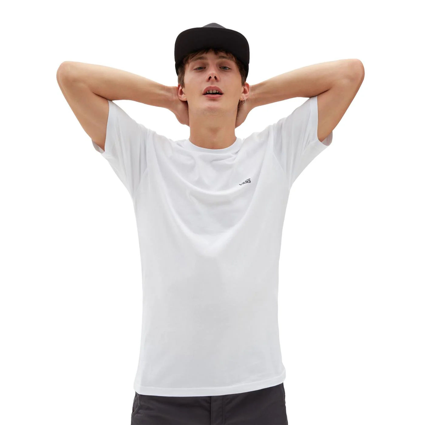 Vans Left Chest Logo SS Tee White/Black