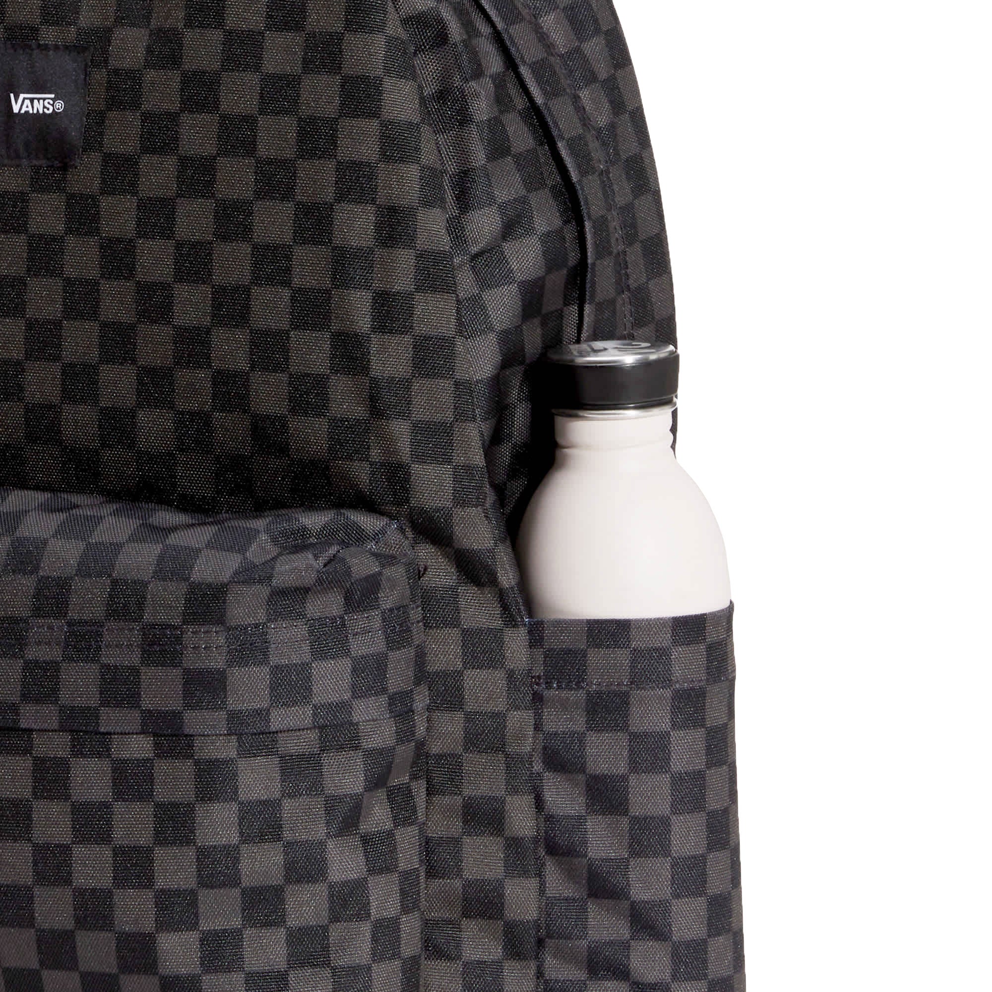 Vans Old Skool Checkerboard Backpack Black/Charcoal - Image 3