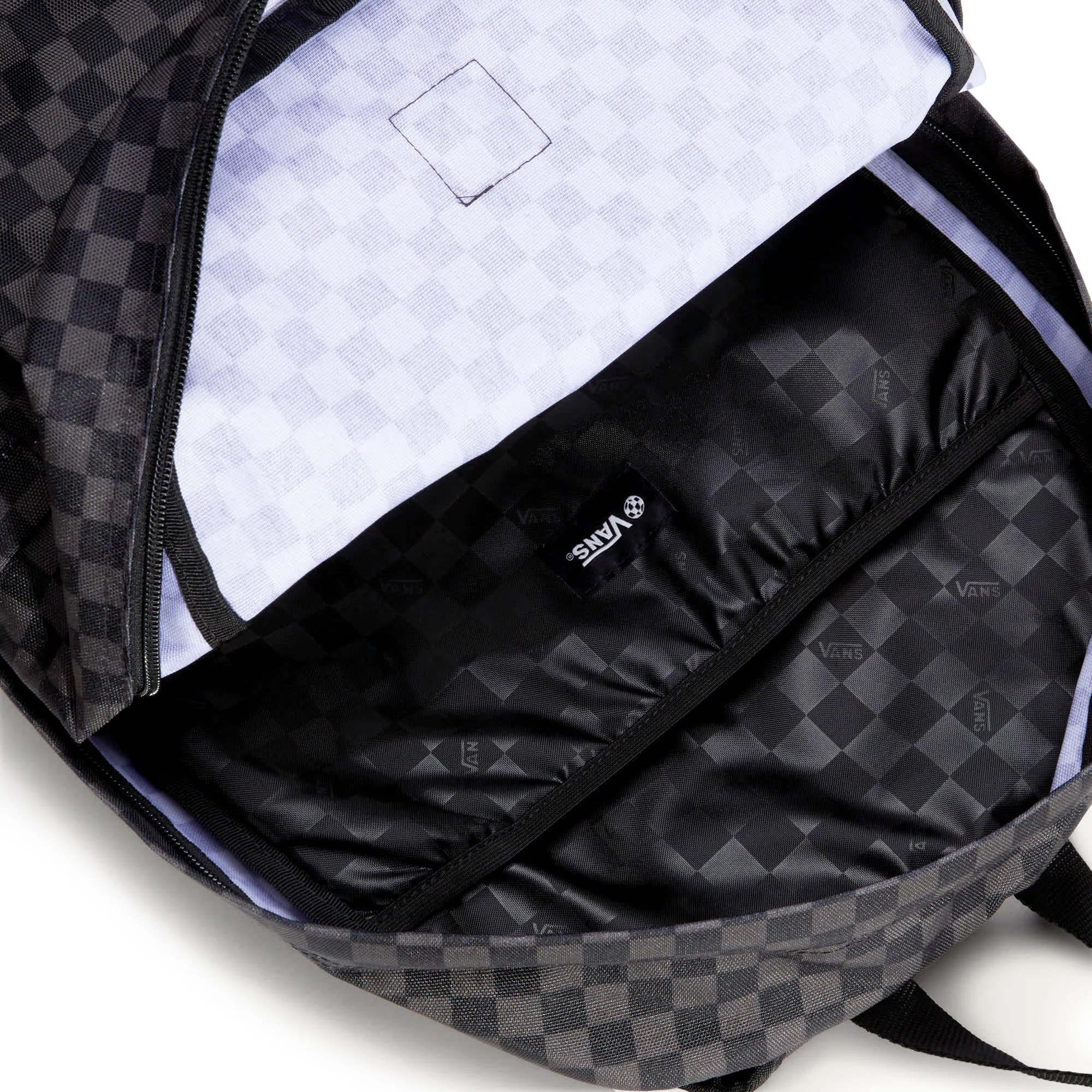 Vans Old Skool Checkerboard Backpack Black/Charcoal - Image 5