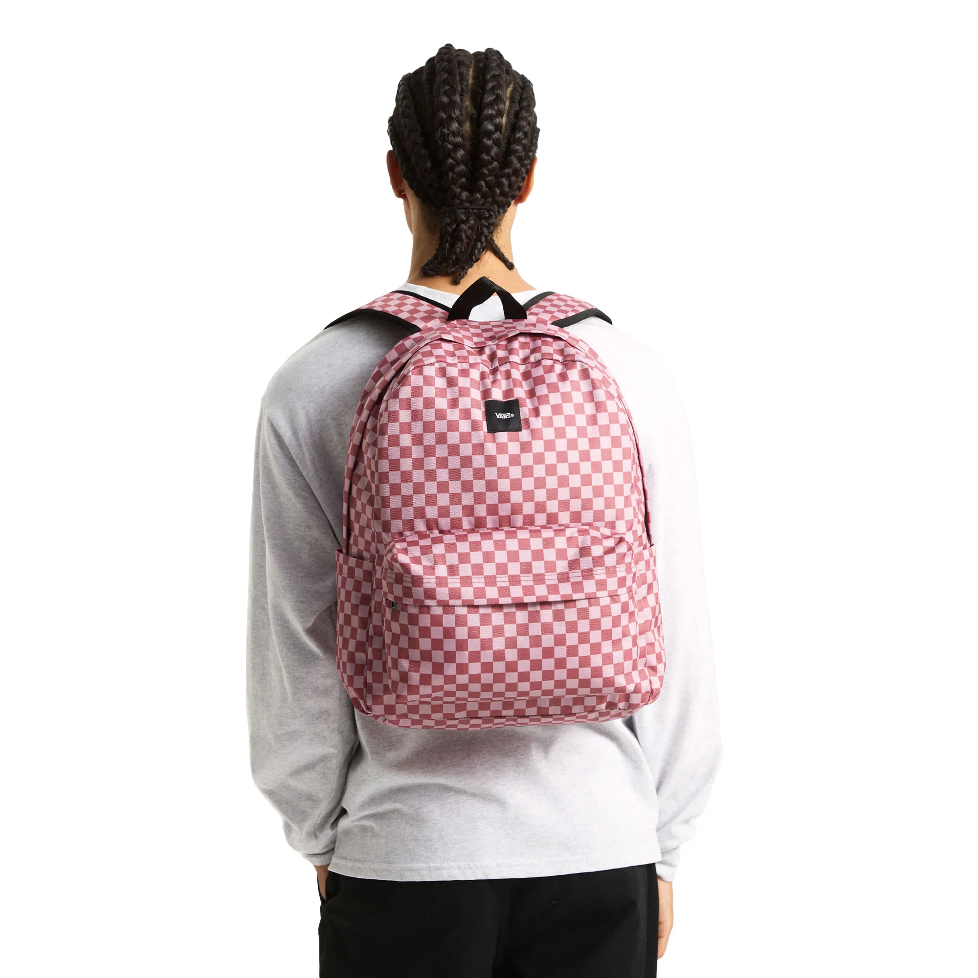Vans Old Skool Checkerboard Backpack Mauvewood - Image 7