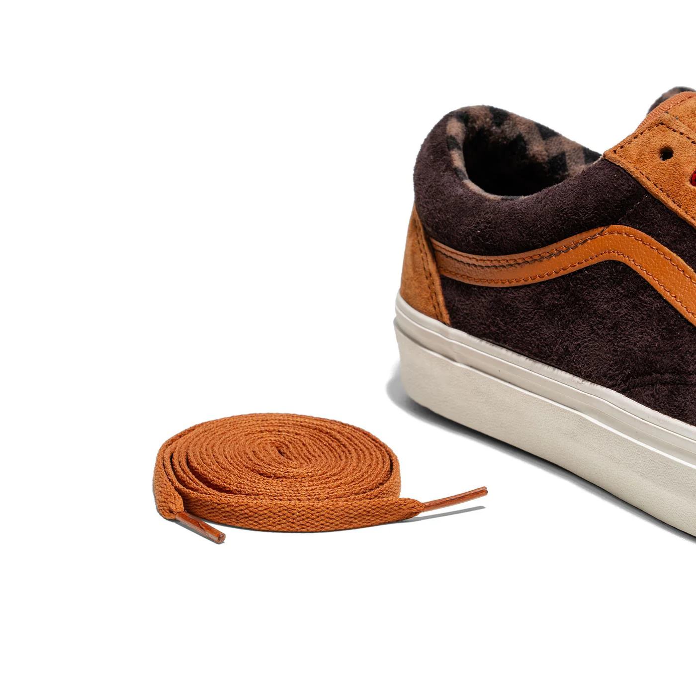 Vans Old Skool Pig Suede Plaid Glazed Ginger - Image 4