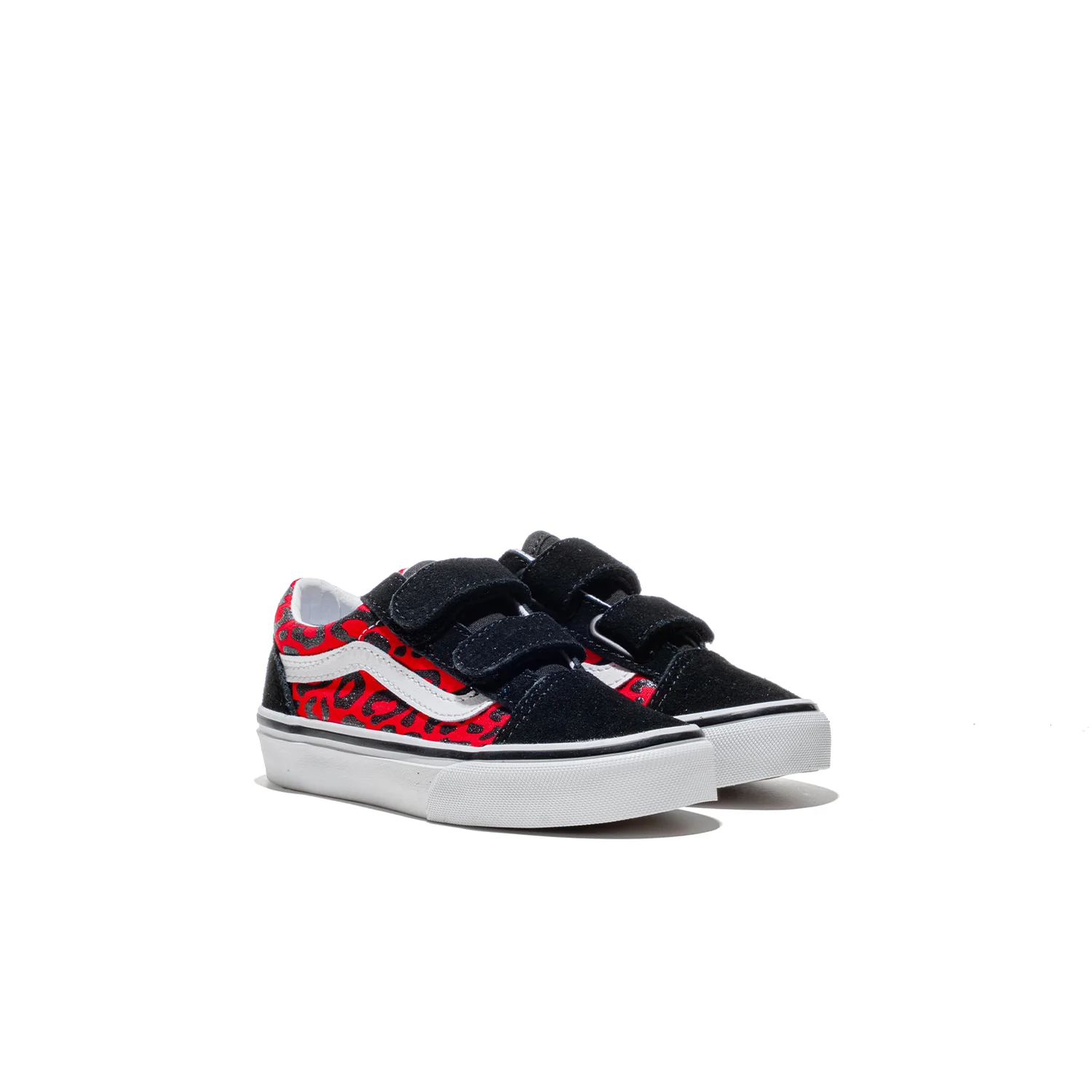 Vans Old Skool V Glitter Leopard Diva Pink - Image 3