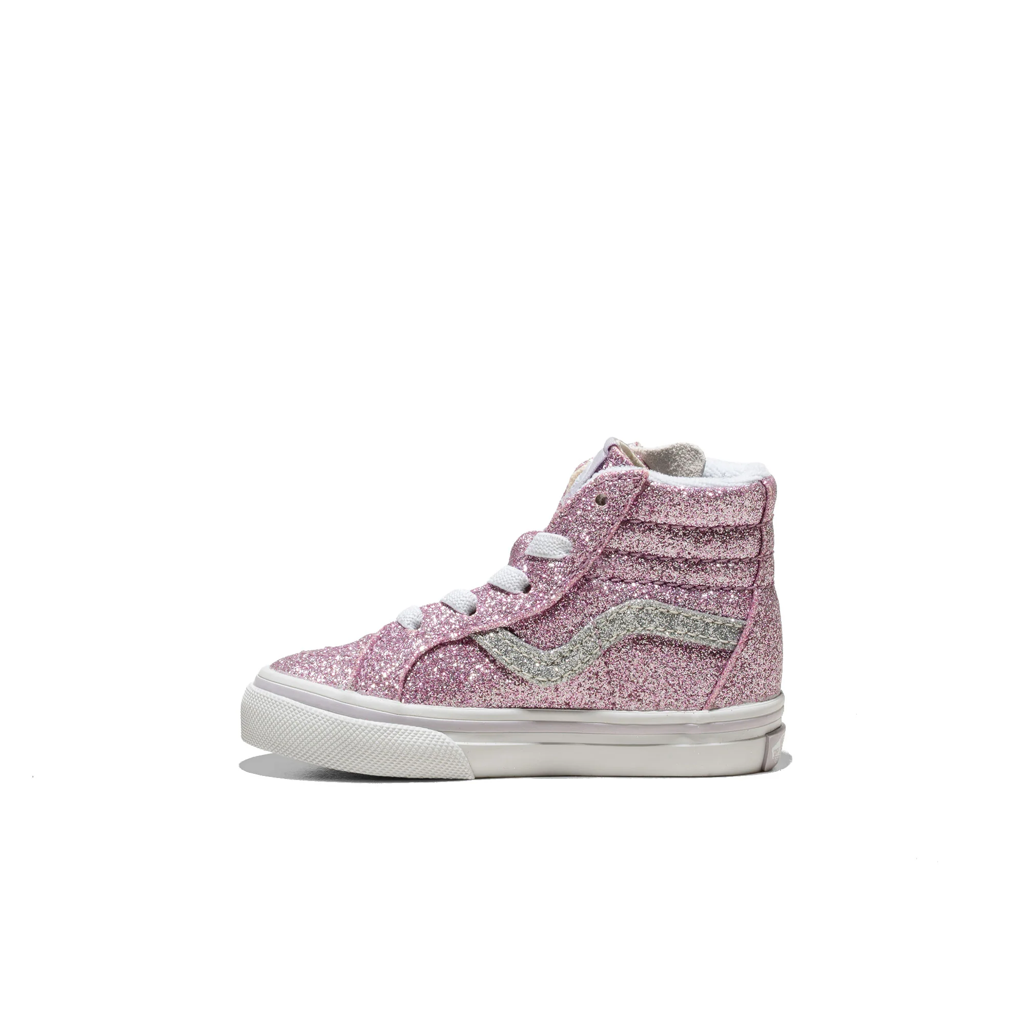 Vans SK8-Hi Reissue Side Zip Glitter Lilac Mist Purple - Image 3