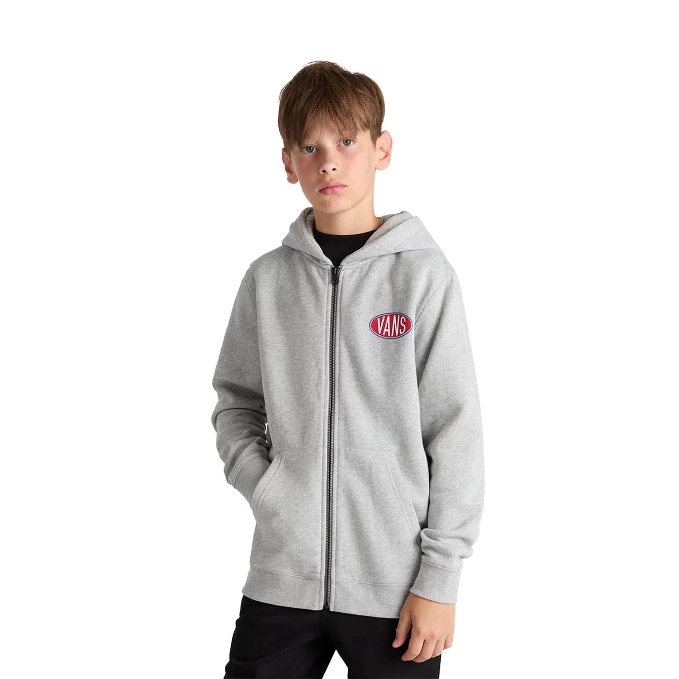 Vans Spray On FZ Hoodie Cement Heather - Image 2