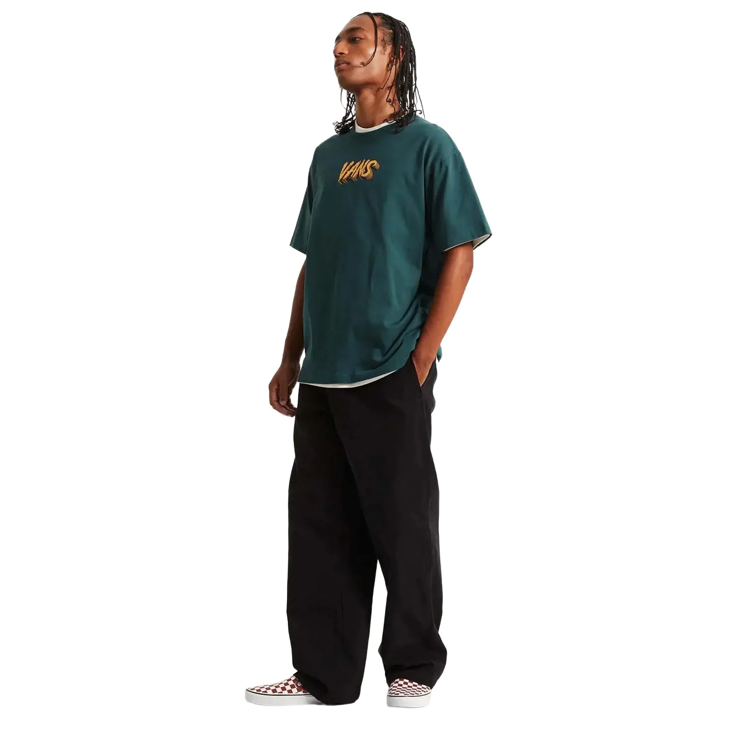 Vans Stone Swirl Loose SS Tee Mystic Moss - Image 3