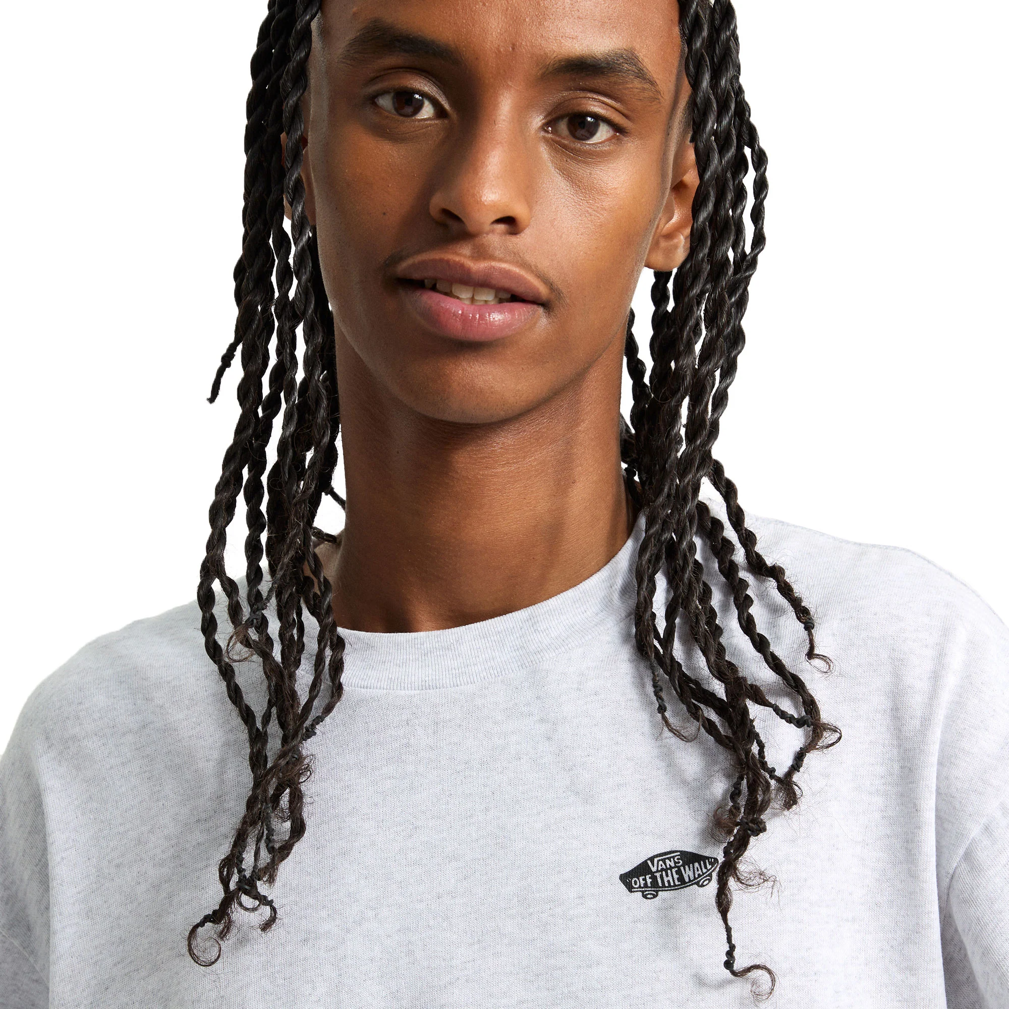 Vans Style 76 II Loose SS Tee Light Grey - Image 3