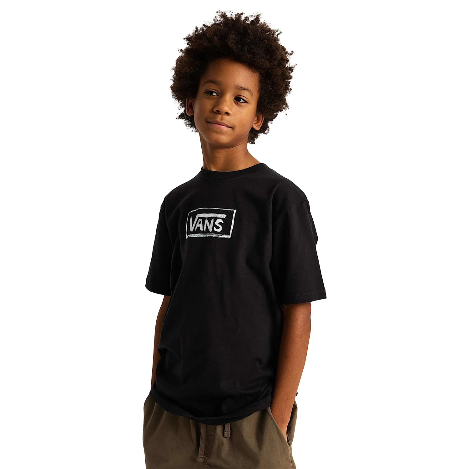 Vans Youth Vans On Canvas SS Tee Black