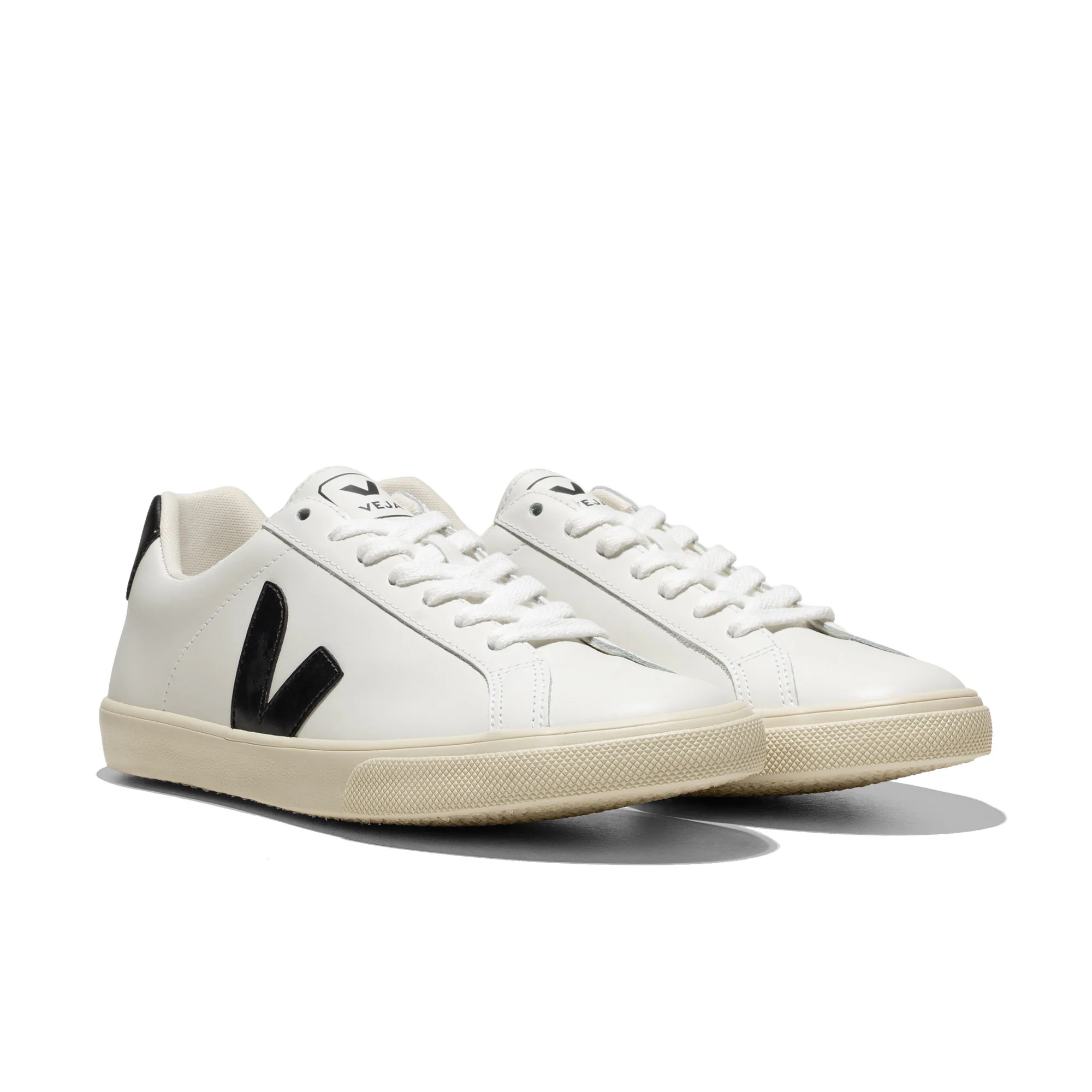 Veja Esplar Logo Leather White/Black - Image 2