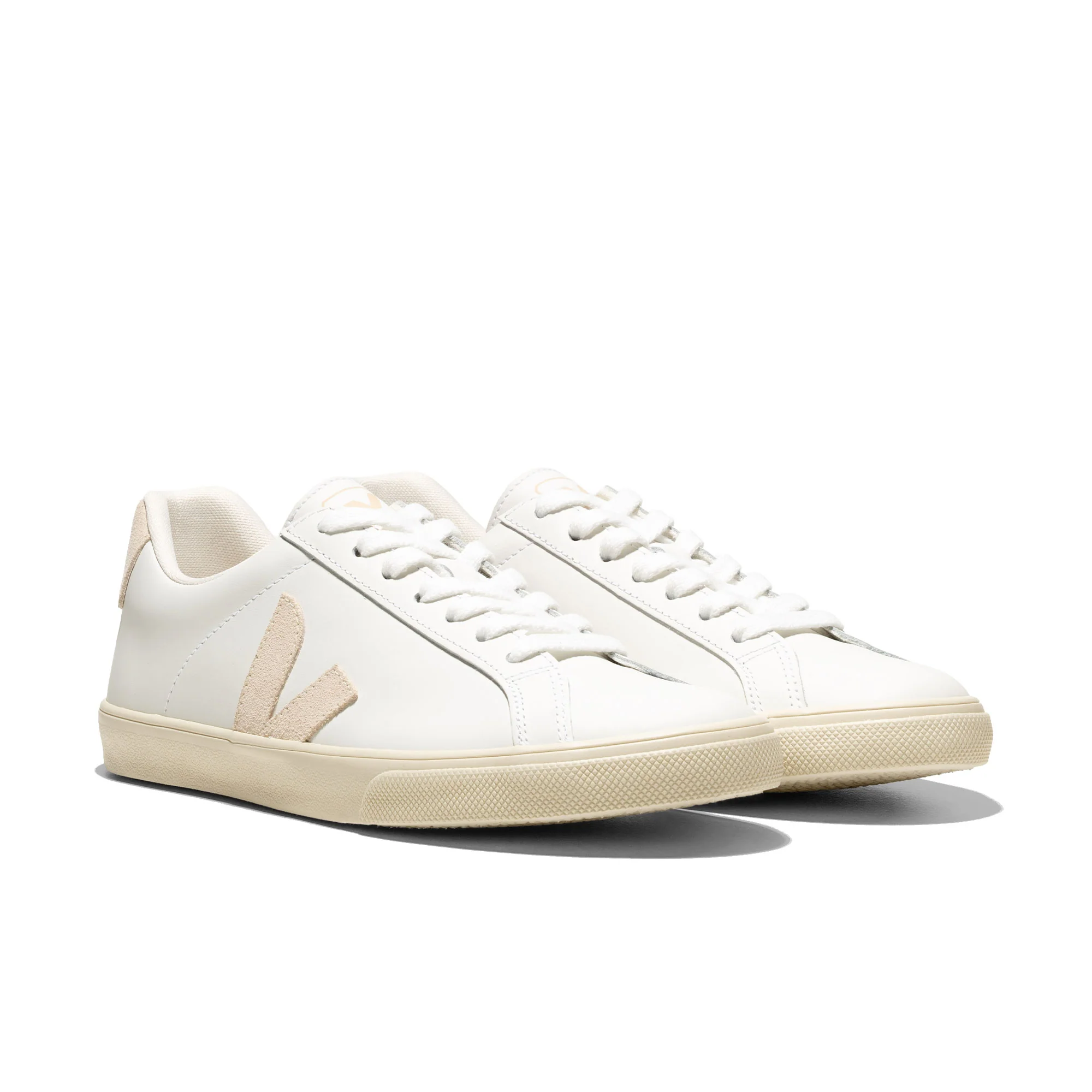 Veja Esplar Logo Leather White/Sable - Image 2