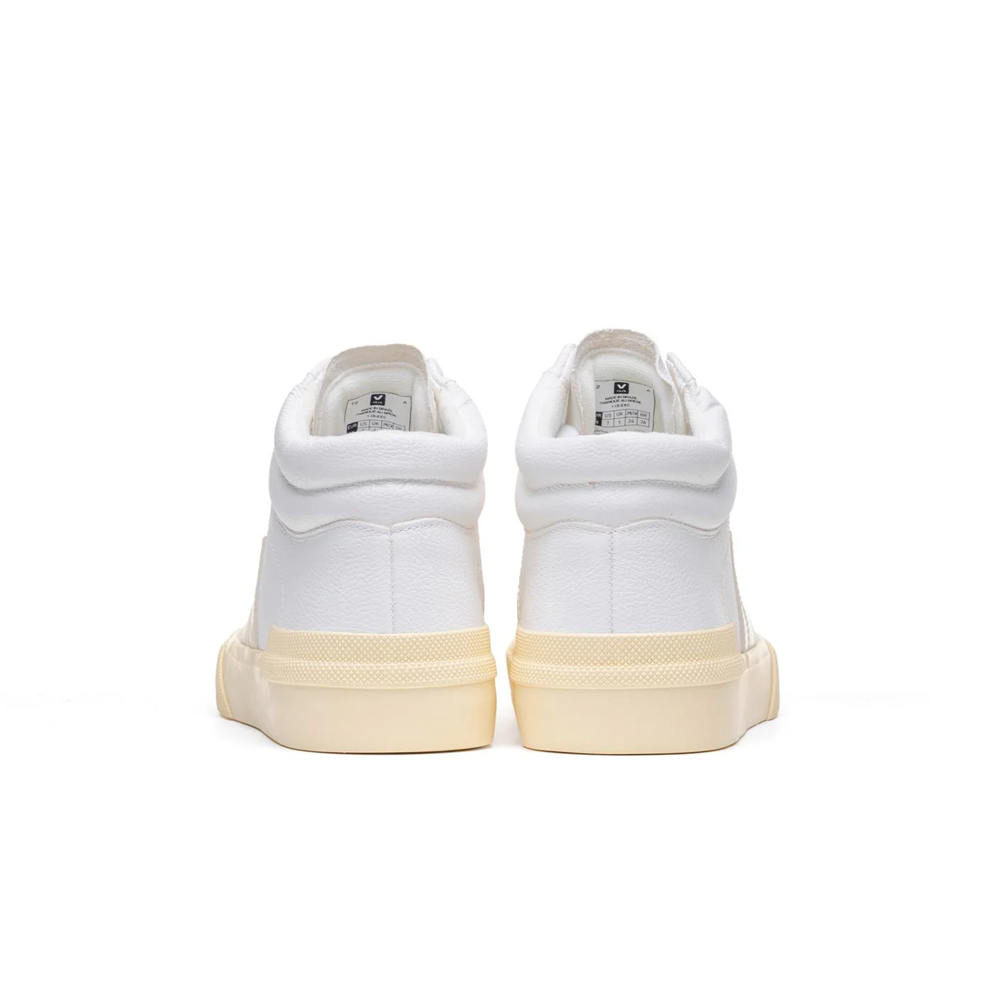 Veja Minotaur Chromefree Leather Extra-White/Pierre/Butter - Image 4