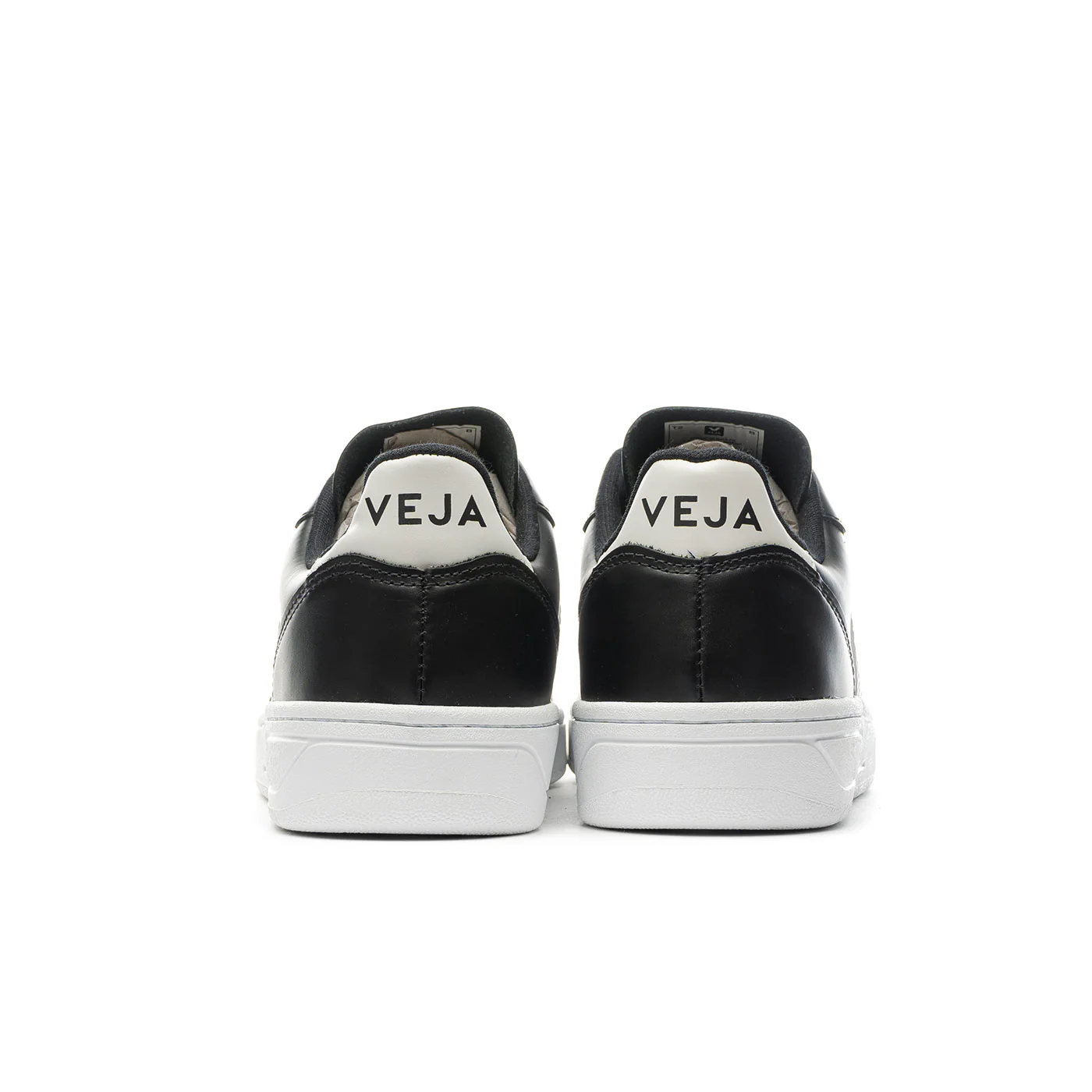 Veja V-10 Leather Black/White/White-Sole - Image 4