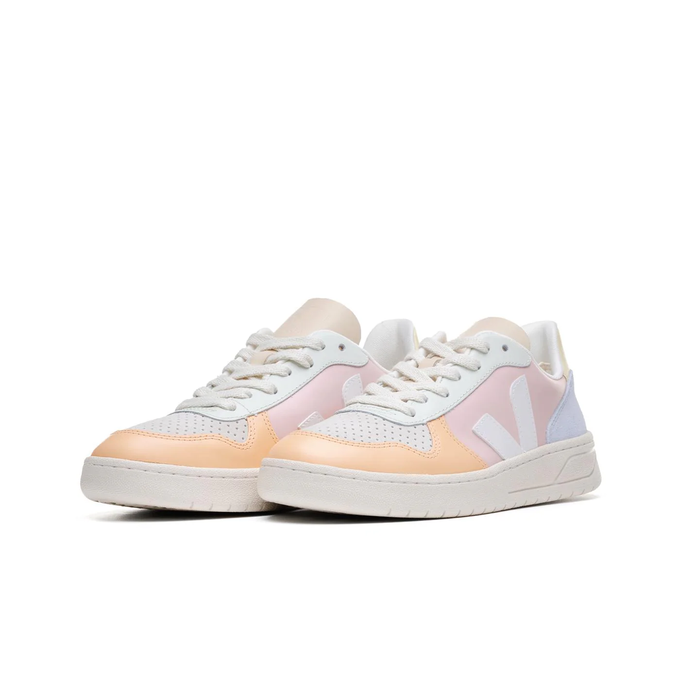 Veja V-10 Leather Petale/White/Multico - Image 3