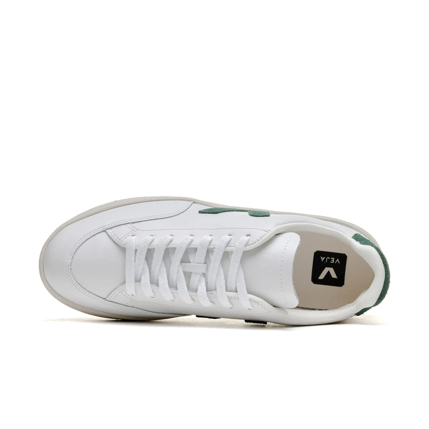Veja V-12 Leather Extra-White/Cyprus - Image 5