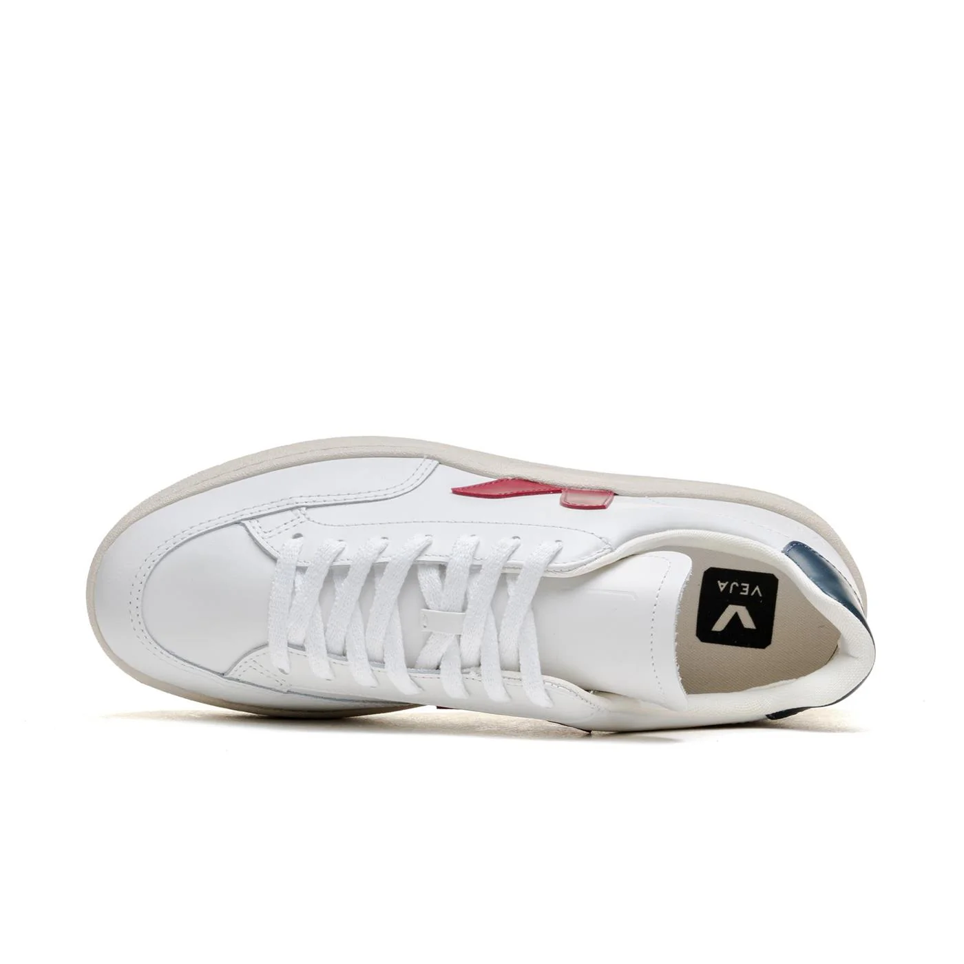 Veja V-12 Leather Extra-White/Marsala - Image 5