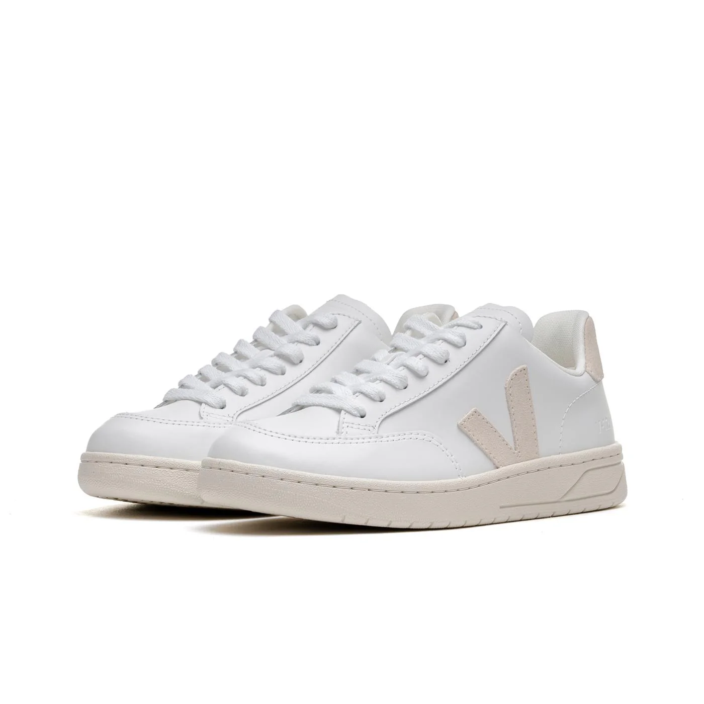 Veja V-12 Leather Extra-White/Sable - Image 3
