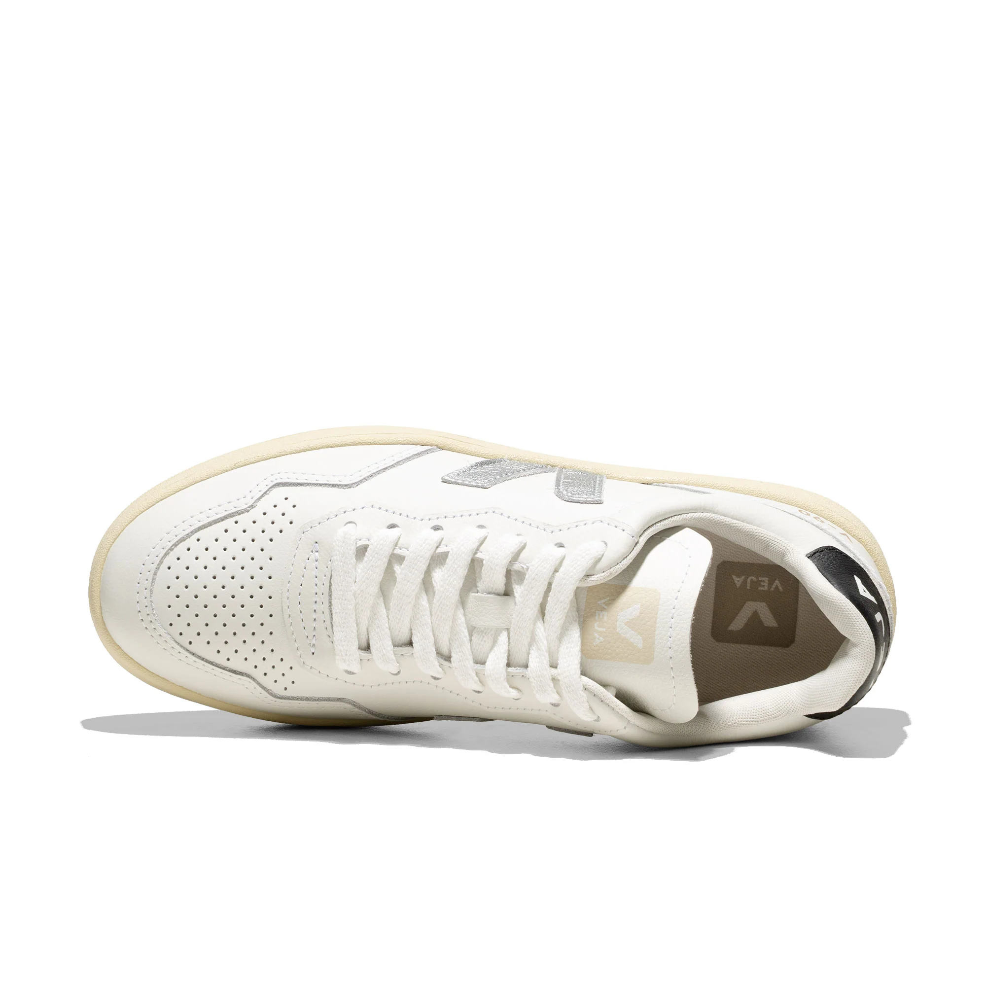Veja V-90 O.T. Leather White/Silver/Black - Image 5