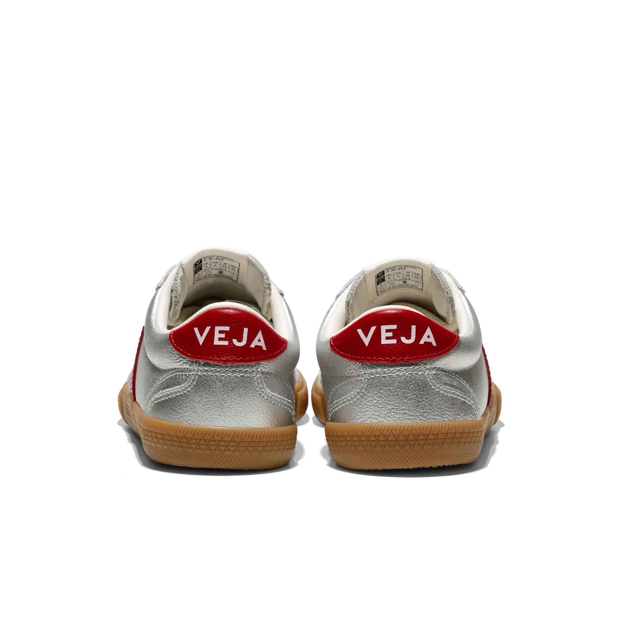 Veja Volley O.T. Leather Silver/Pepper - Image 4