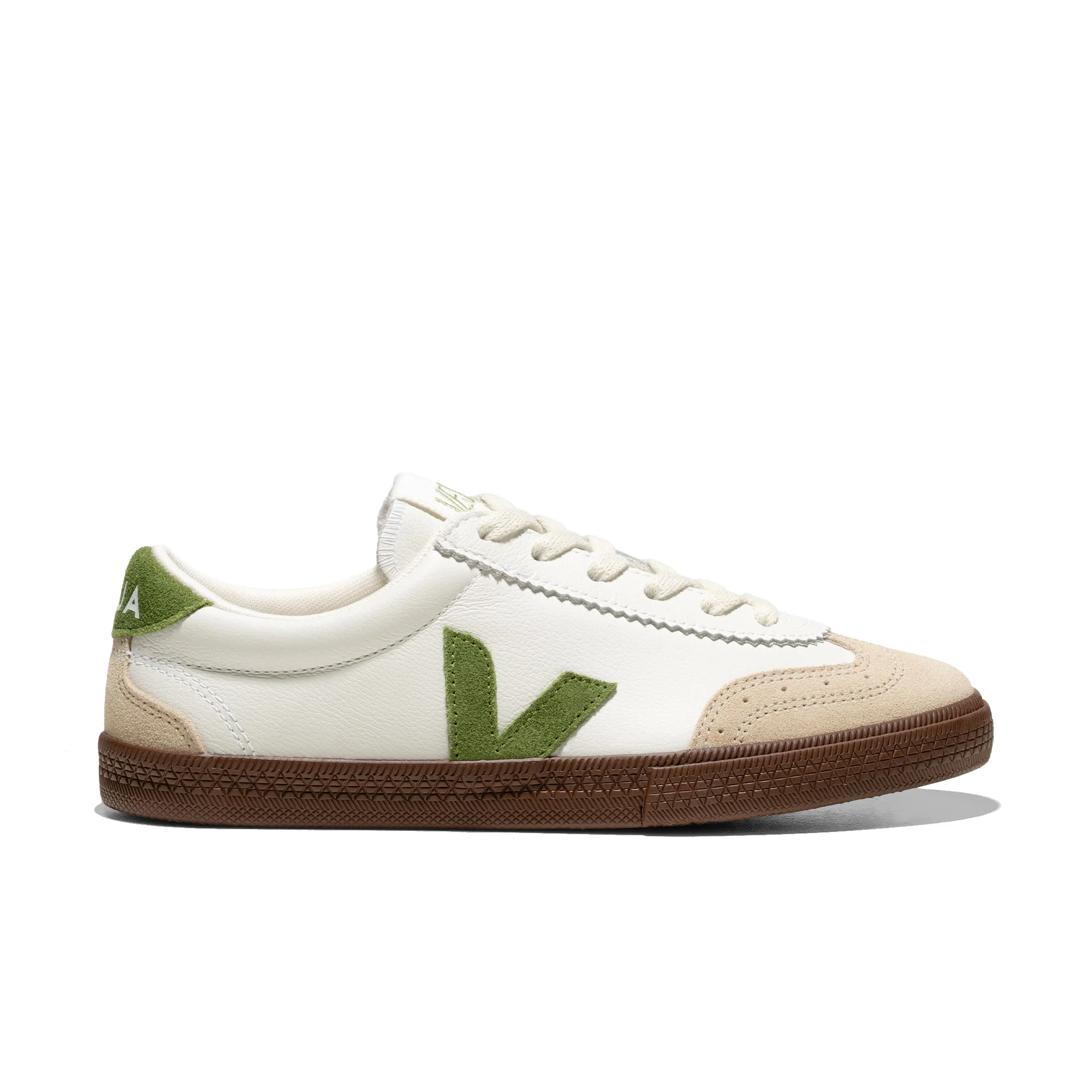 Veja Volley O.T. Leather White/Kiwi/Bark